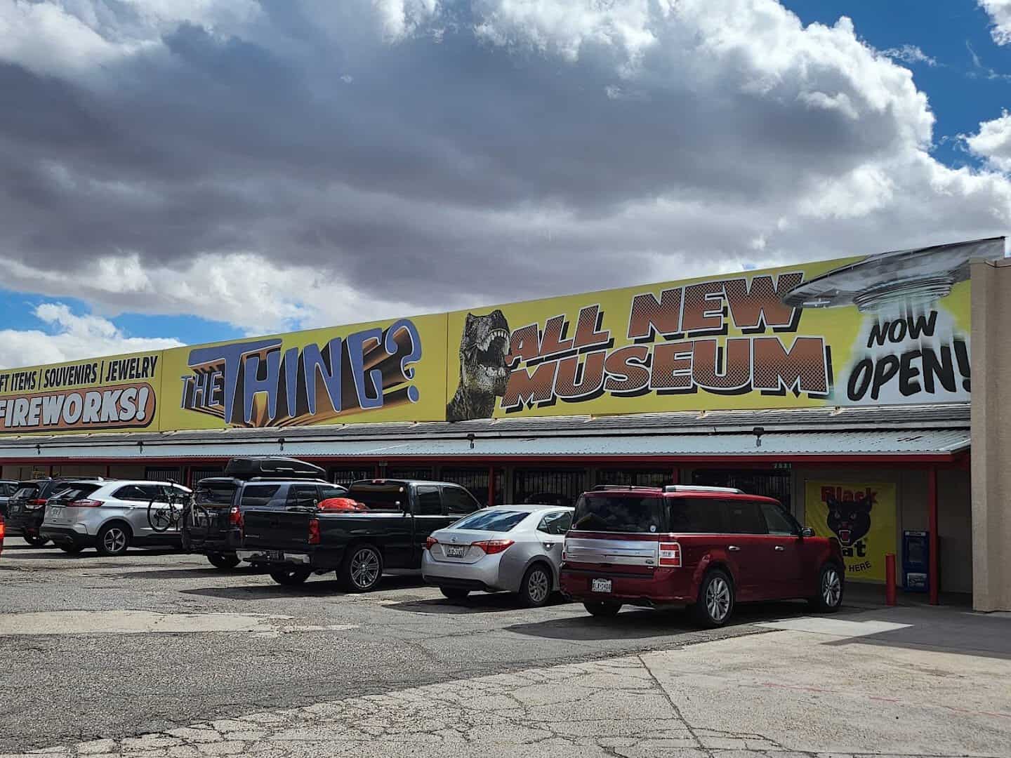 The Thing roadside museum building along Interstate 10 in Dragoon, Arizona