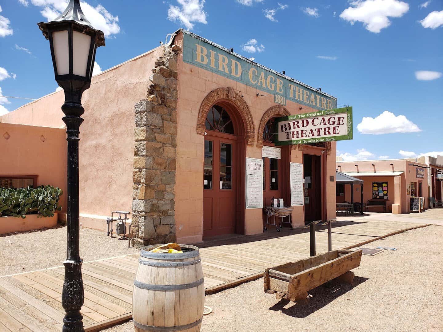 The historic Bird Cage Theatre in Tombstone, Arizona
