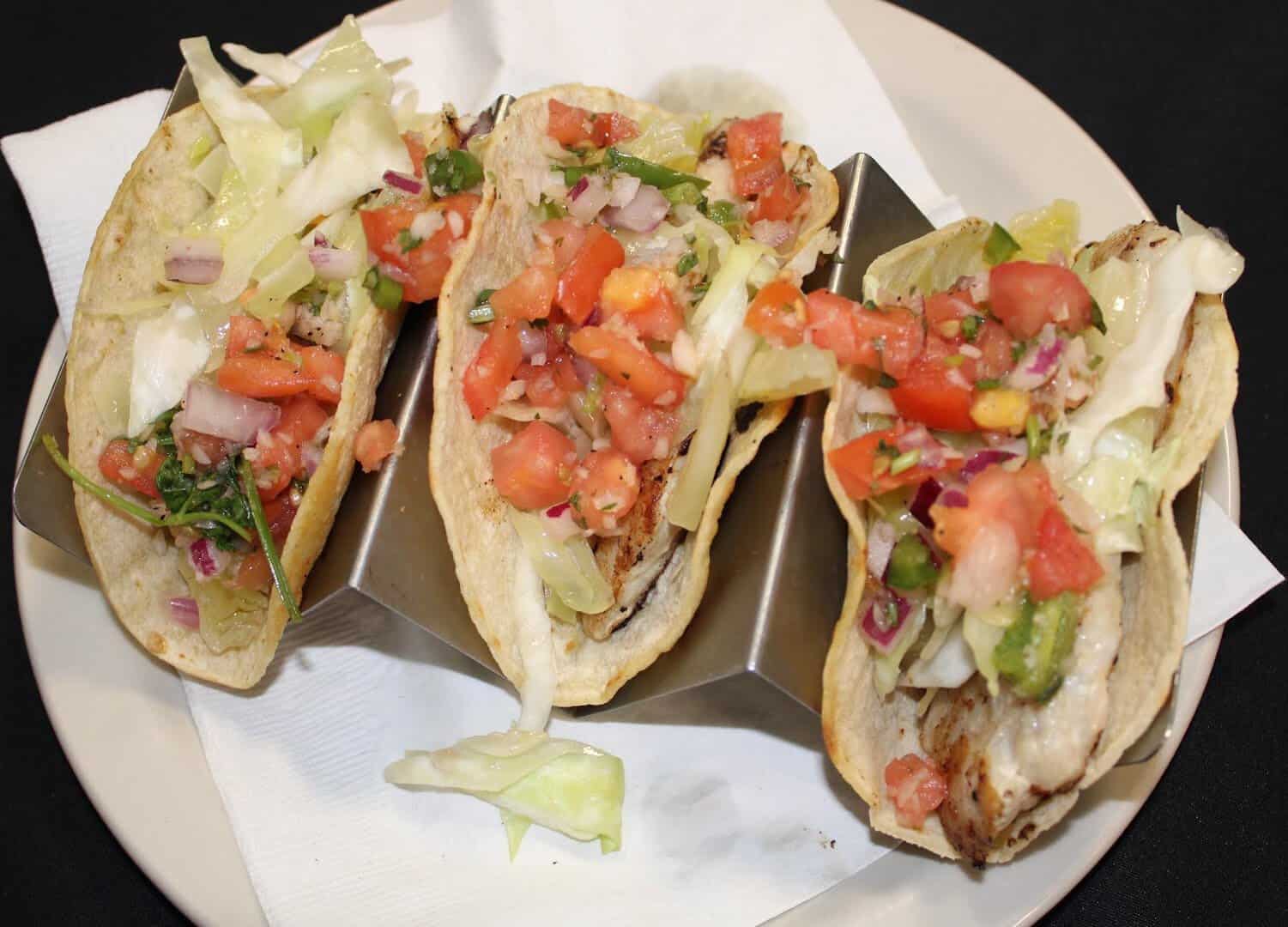 Gulf fish tacos at Trout Street Bar and Grill in Port Aransas