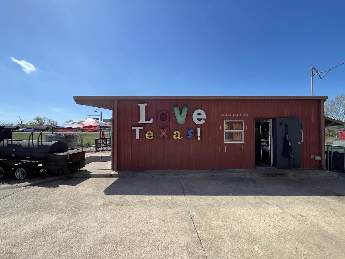 The Truth Barbeque roadside shack in Brenham, Texas
