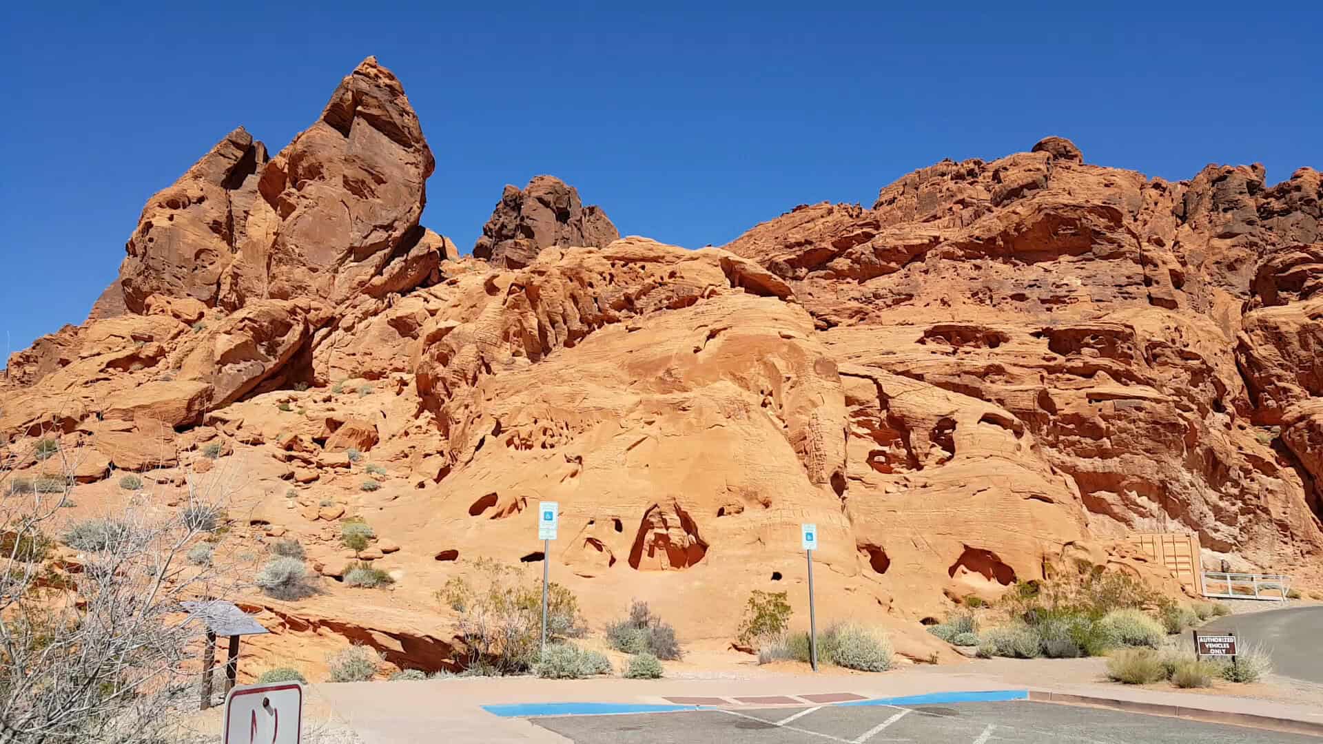 Red Aztec sandstone formation at Valley of Fire State Park, Nevada