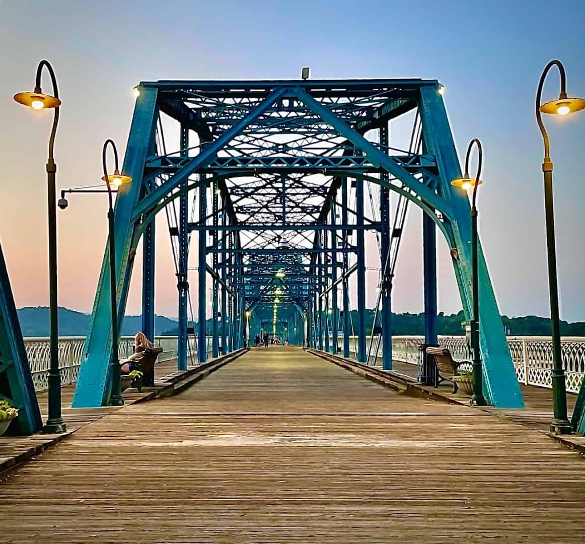 The Walnut Street Bridge in Chattanooga, Tennessee