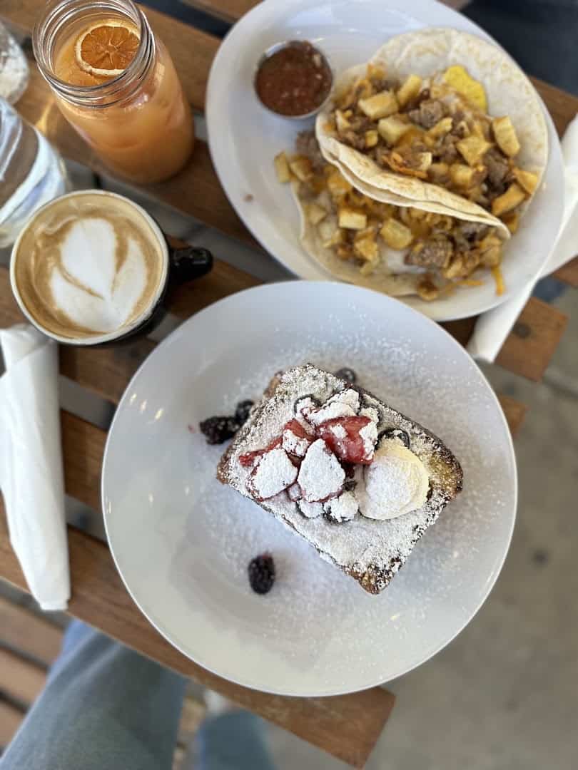 Tacos and coffee at Walton's Fancy and Staple in Austin