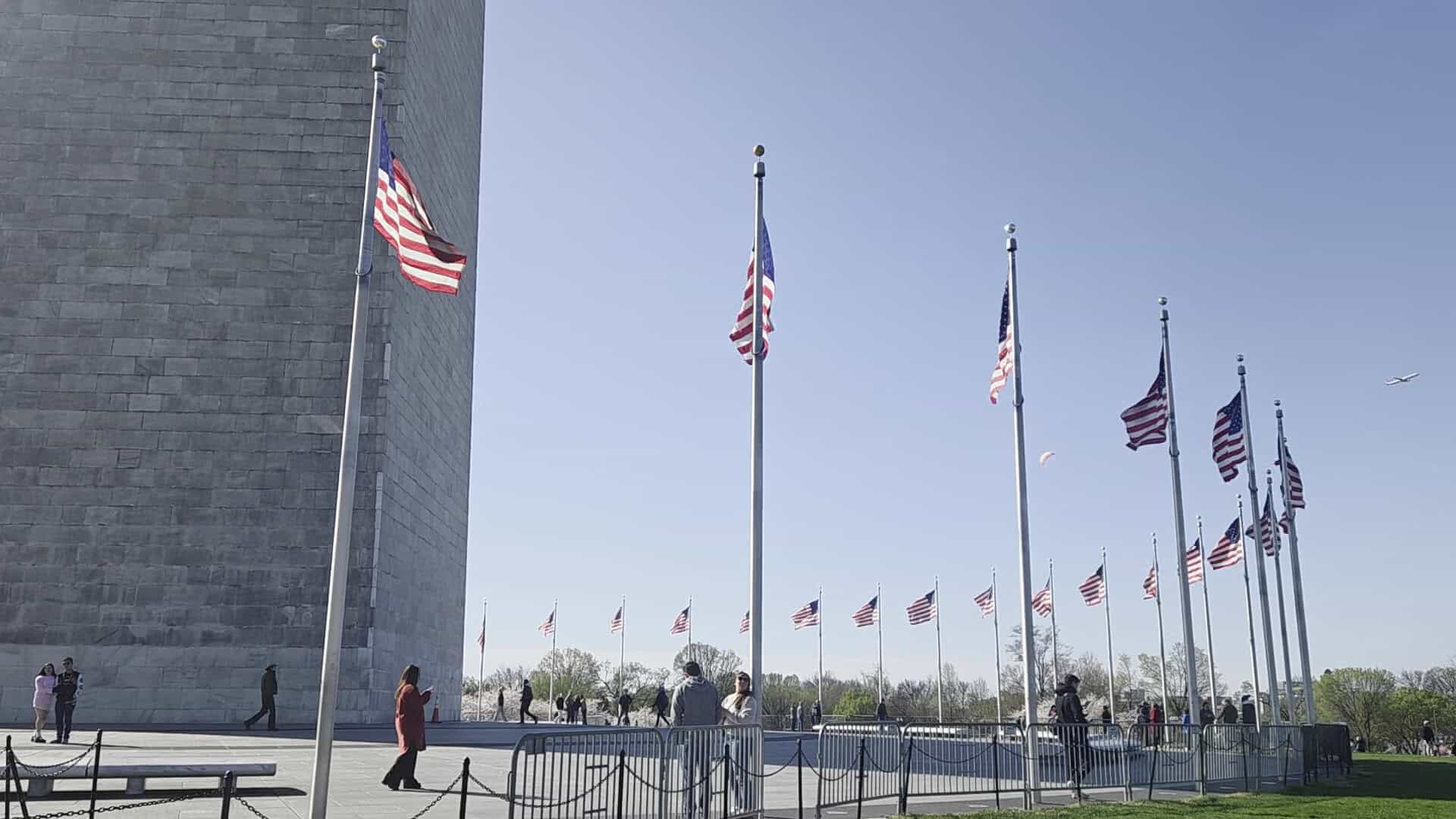 The Washington Monument on the National Mall in Washington, District of Columbia