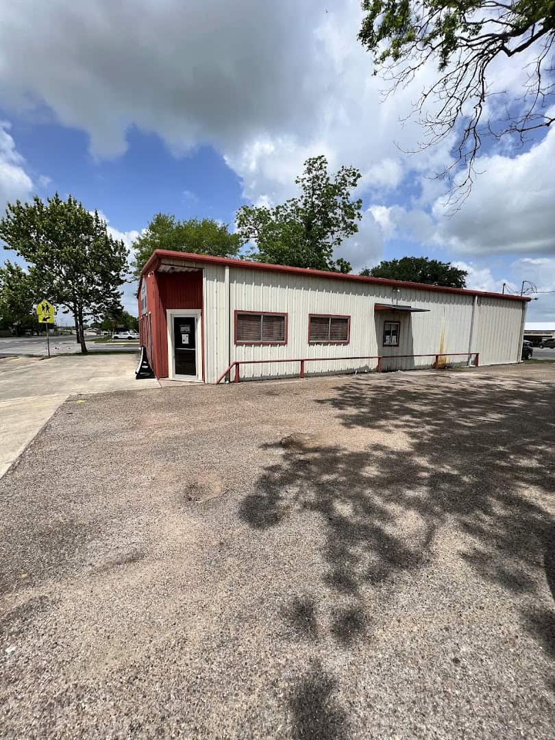Kountry Bakery building off Interstate 10 in Weimar, Texas