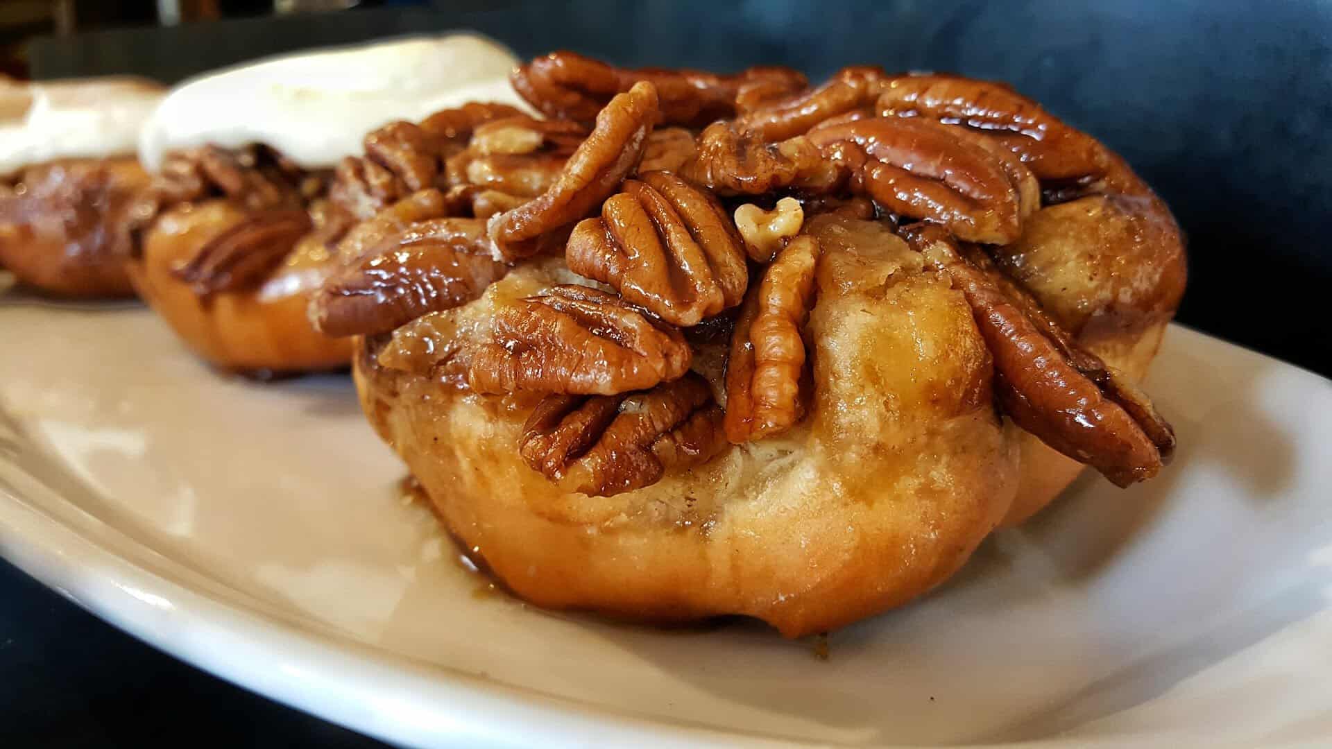 Pecan sticky buns at WildFlour Pastry in Charleston, South Carolina
