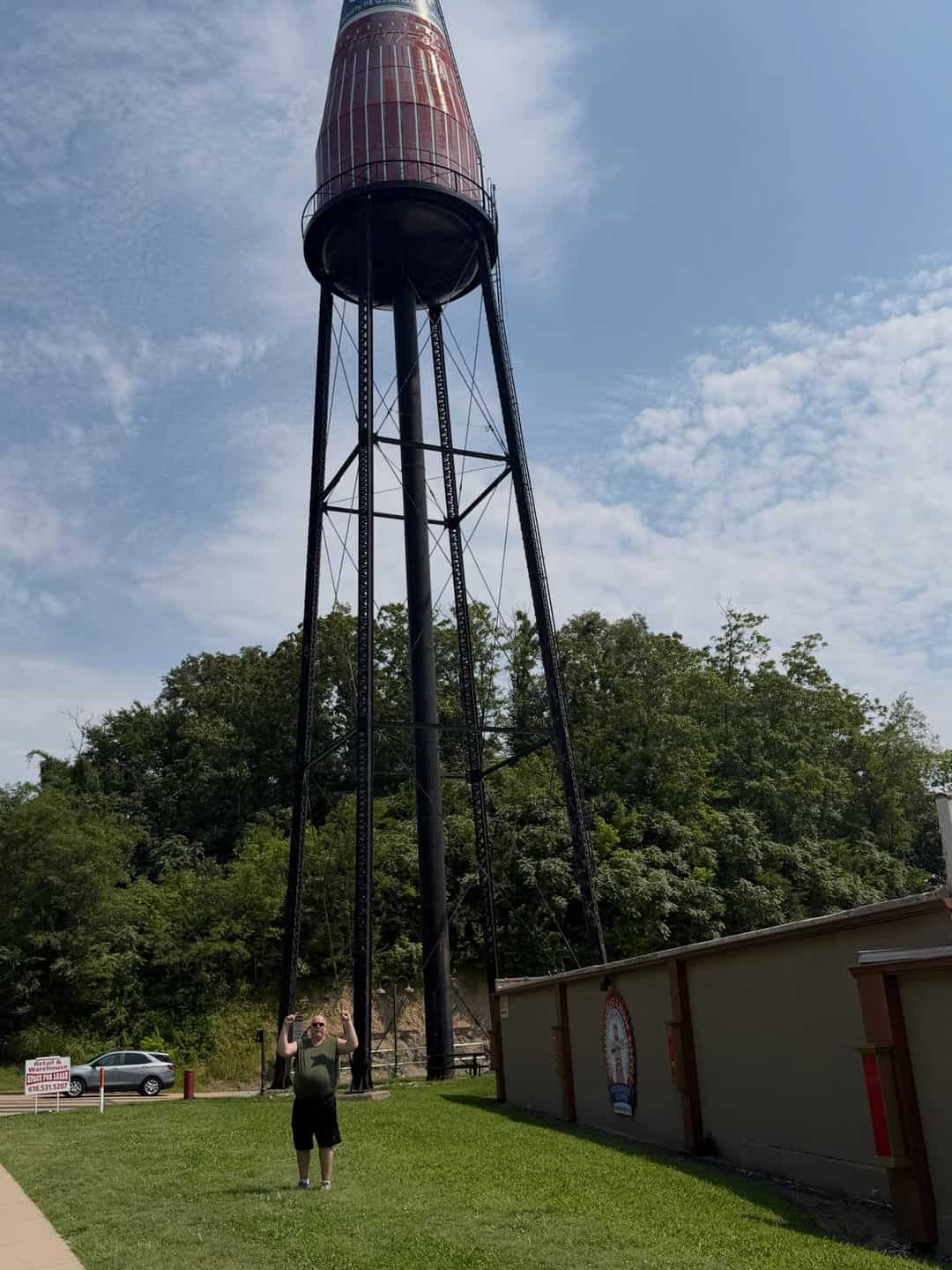 World's Largest Catsup Bottle water tower in Collinsville, Illinois