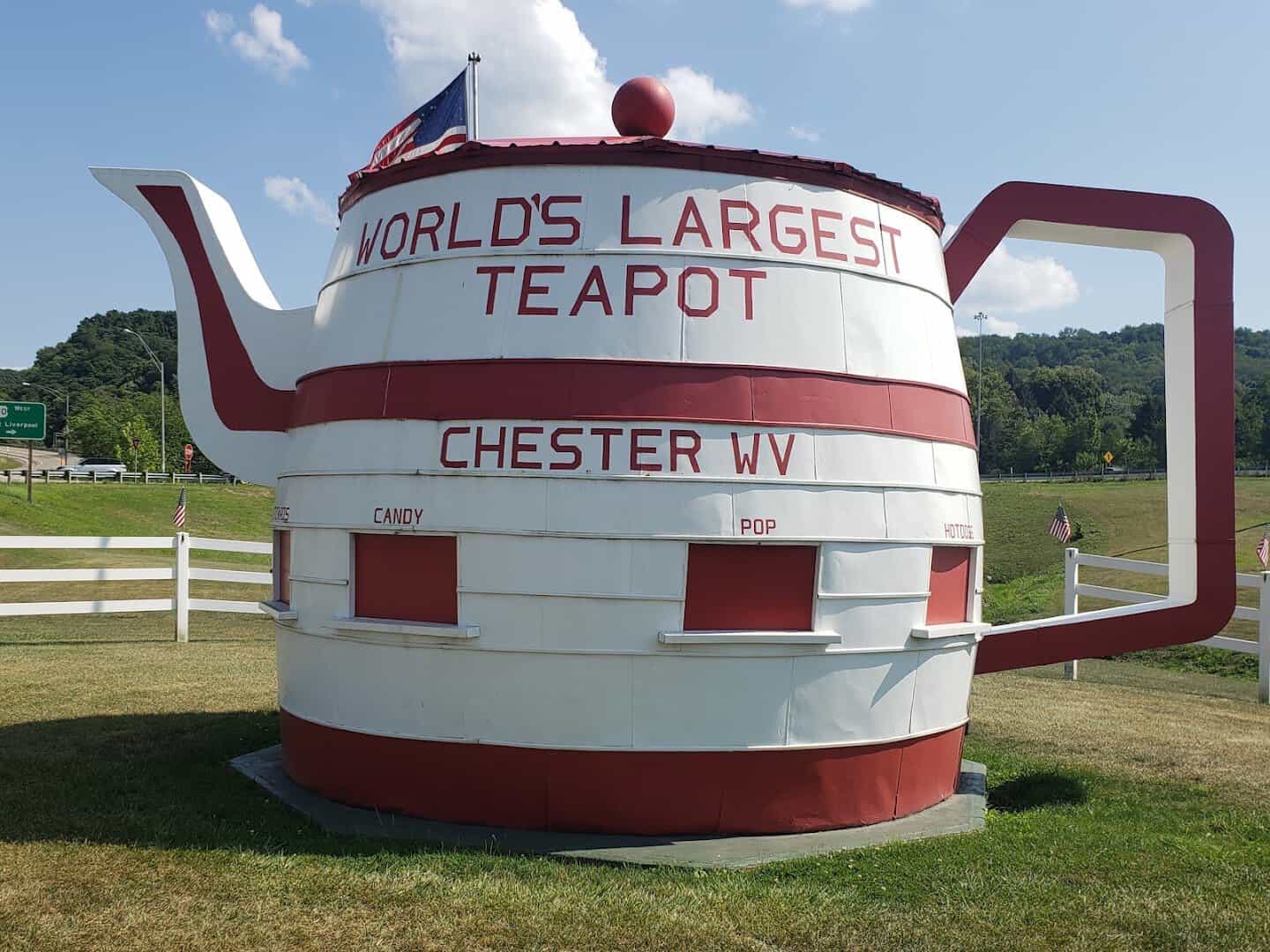 The World's Largest Teapot in Chester, West Virginia