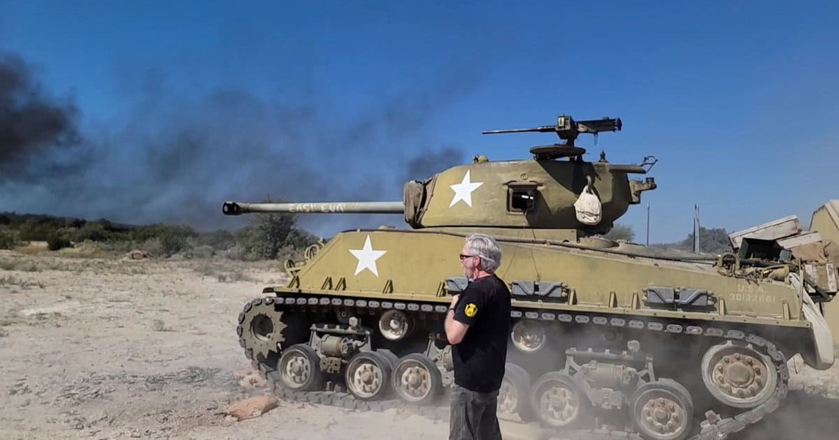 This Wild Texas Ranch Lets You Drive a 32-Ton WWII Tank and Fire Its Cannon