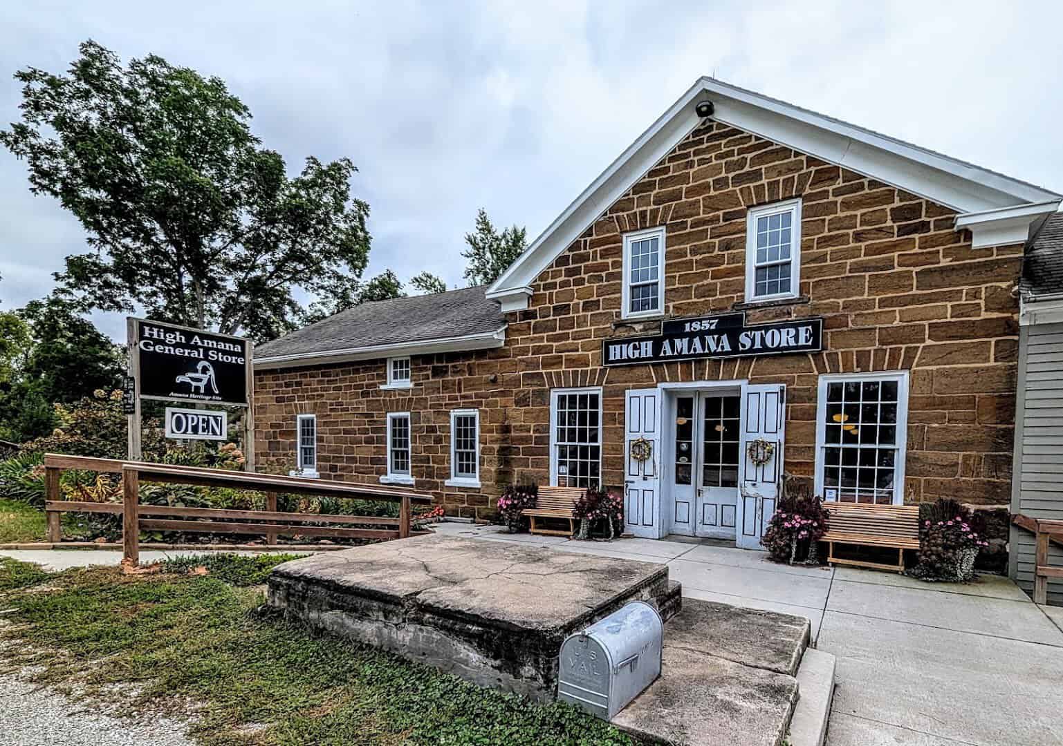 The historic High Amana general store in the Amana Colonies, Iowa