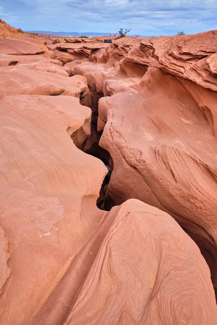 Red sandstone slot canyon at Antelope Canyon near Page, Arizona