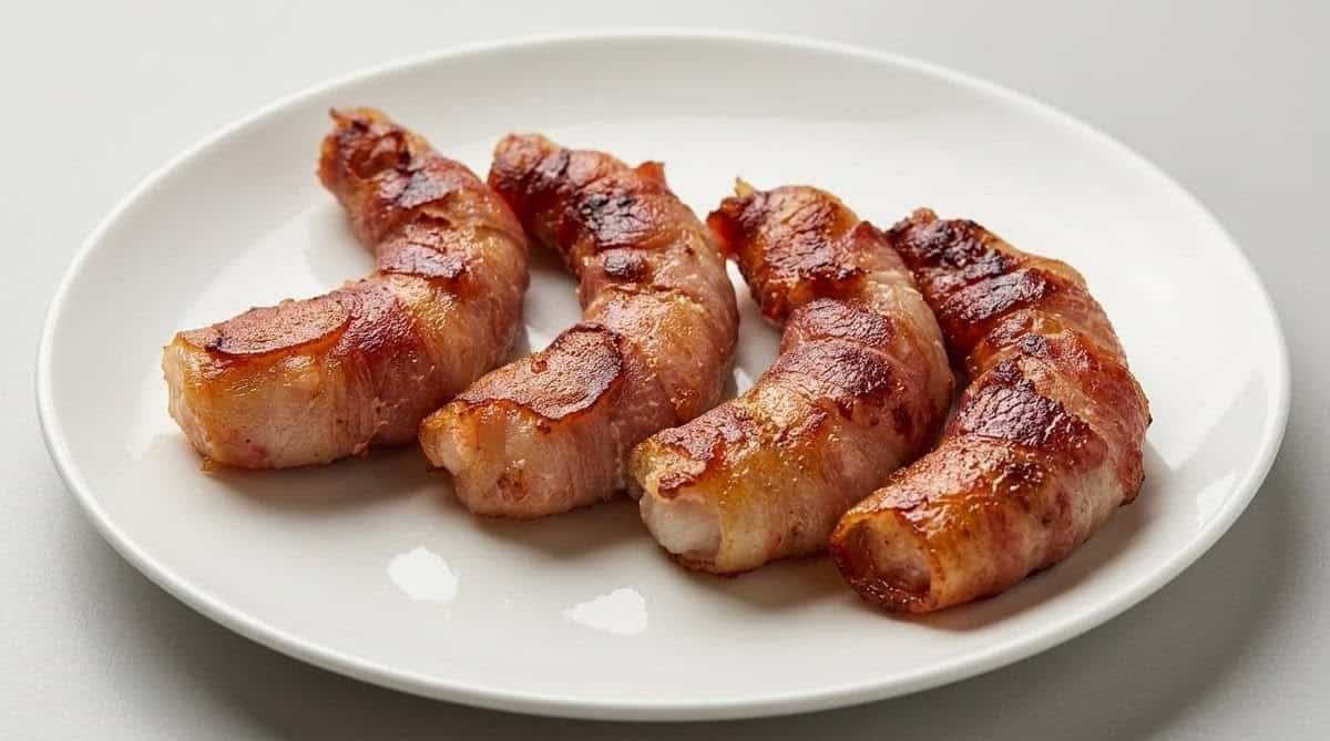 Bacon-wrapped shrimp at Baytown Seafood in Baytown, Texas
