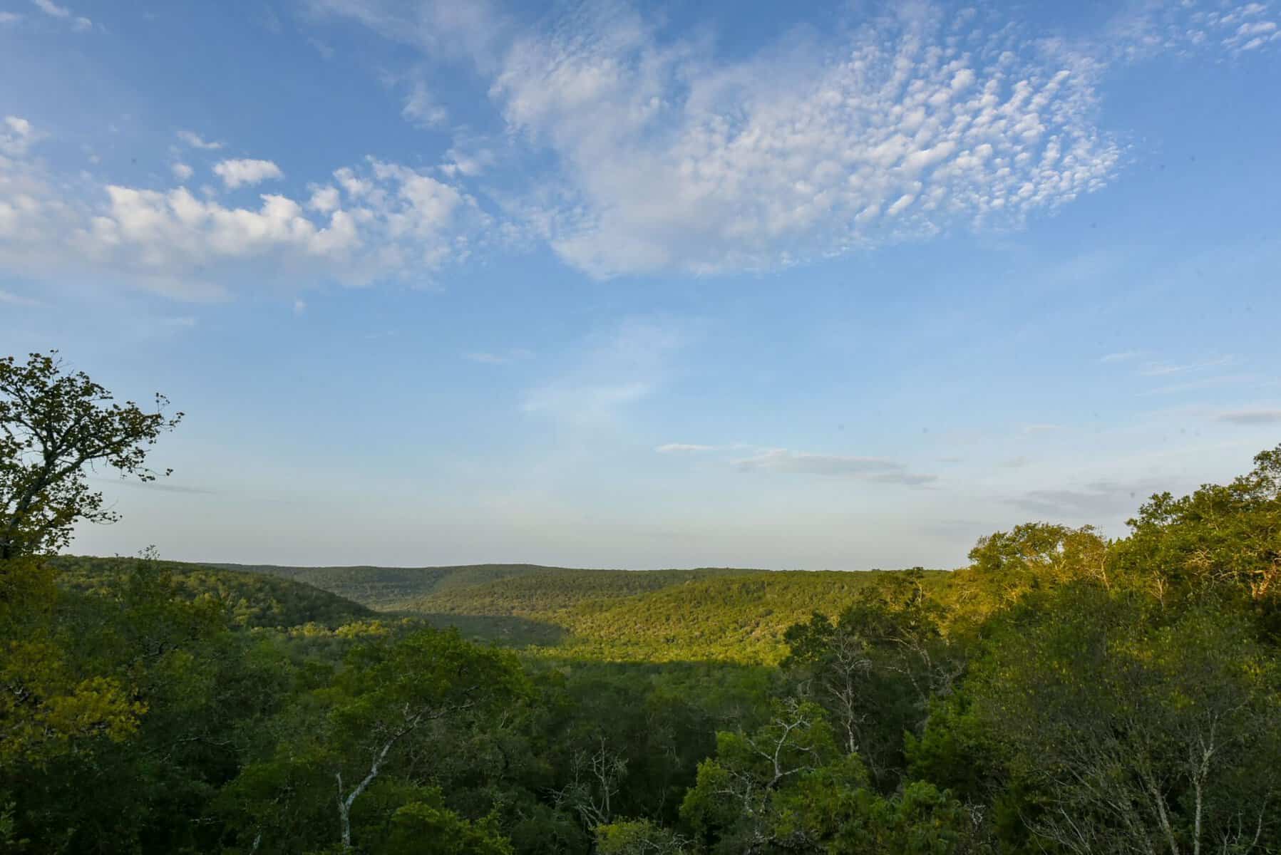 Hill Country vista across Balcones Canyonlands National Wildlife Refuge