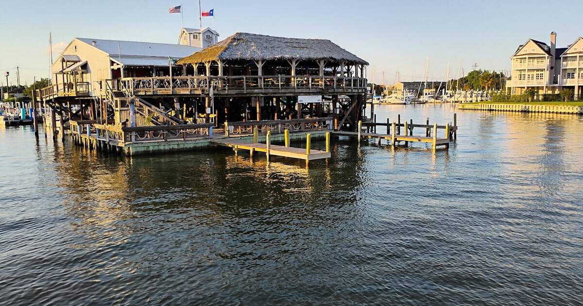 This Two-Story Floating Bar in Texas Is the Ultimate Waterfront Hangout