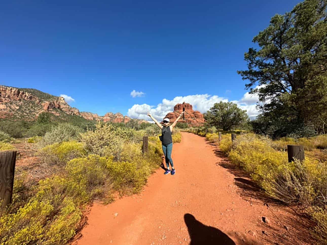 Bell Rock butte in the red-rock landscape near the Village of Oak Creek, Sedona, Arizona