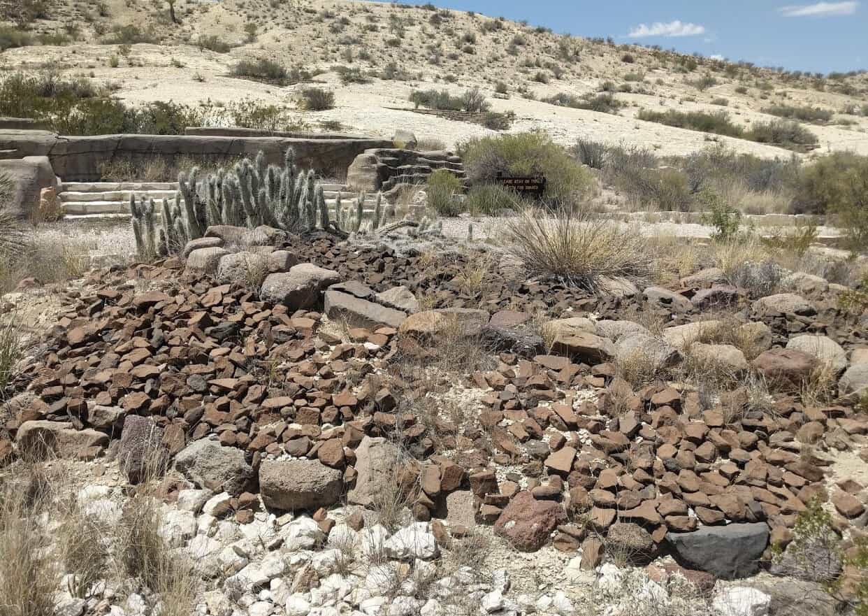Rugged desert terrain along the way into Closed Canyon, Big Bend Ranch State Park, Texas