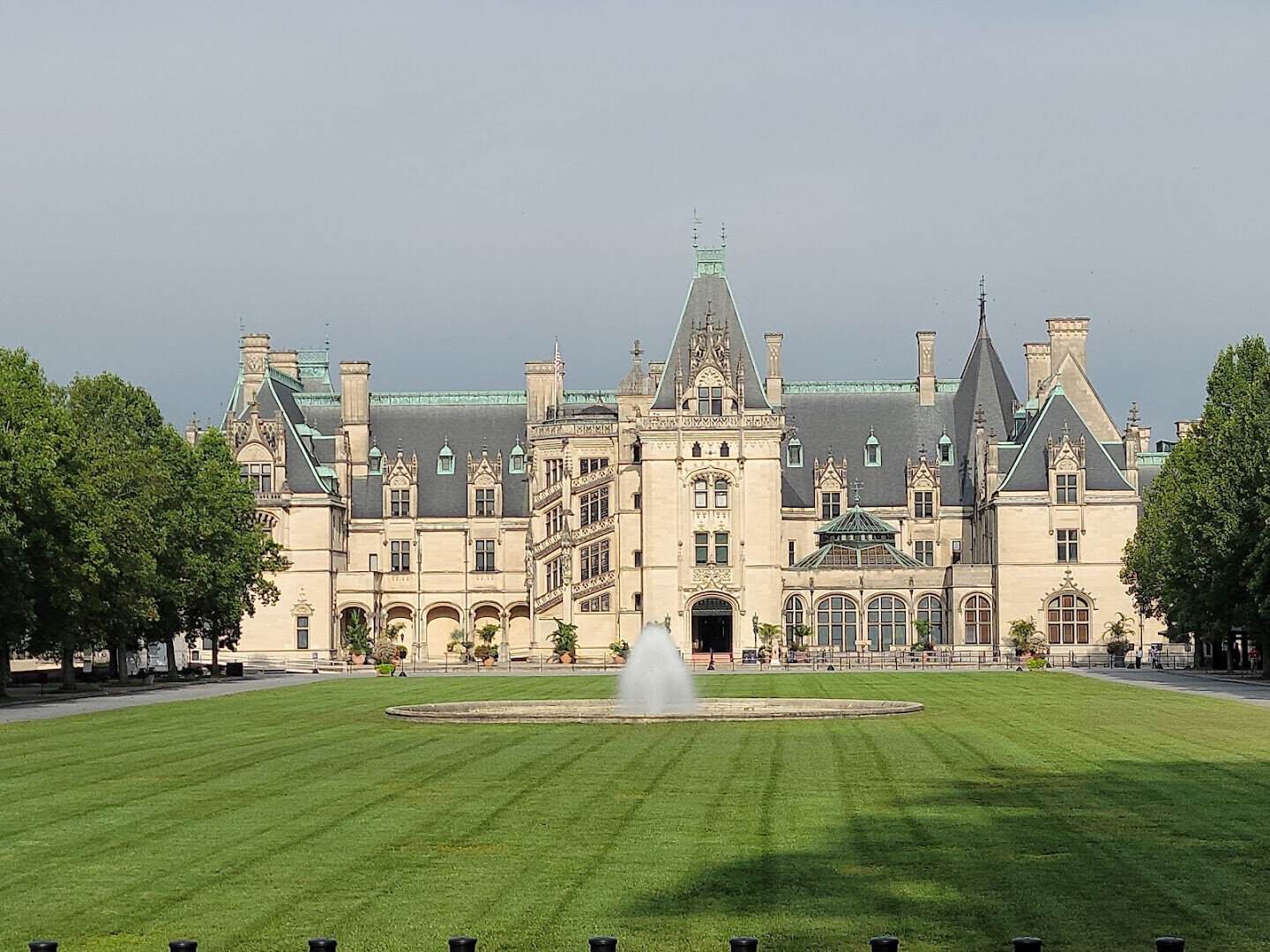 Biltmore Estate mansion and front lawn, Asheville, North Carolina