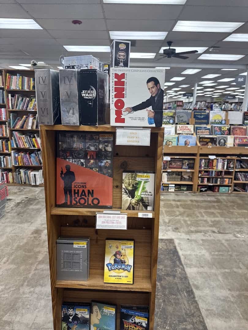 A display of board games at Half Price Books in Dallas