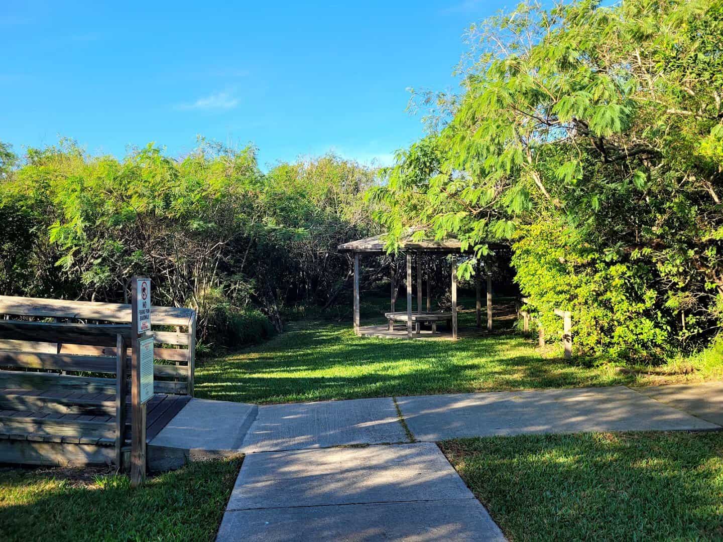 Planted garden path beside the Laguna Madre Nature Trail, South Padre Island