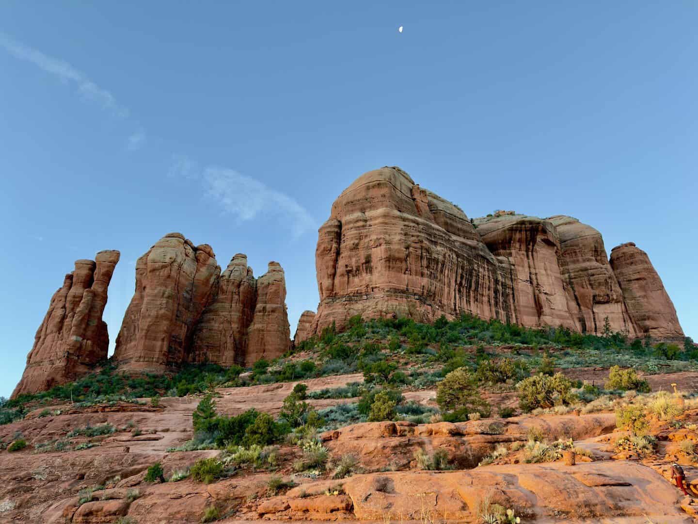 Red rock formations of Cathedral Rock in Sedona, Arizona