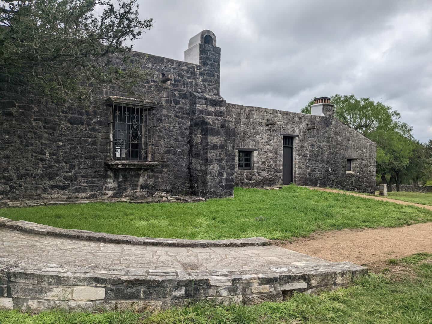 Hand-laid stone quarters rebuilt by the Civilian Conservation Corps at Goliad State Park