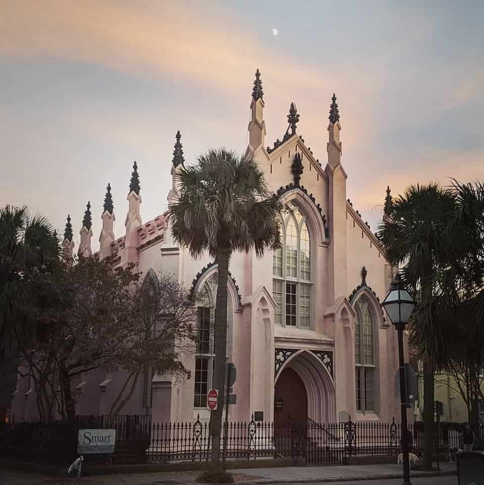 The Gothic French Huguenot Church in Charleston, South Carolina