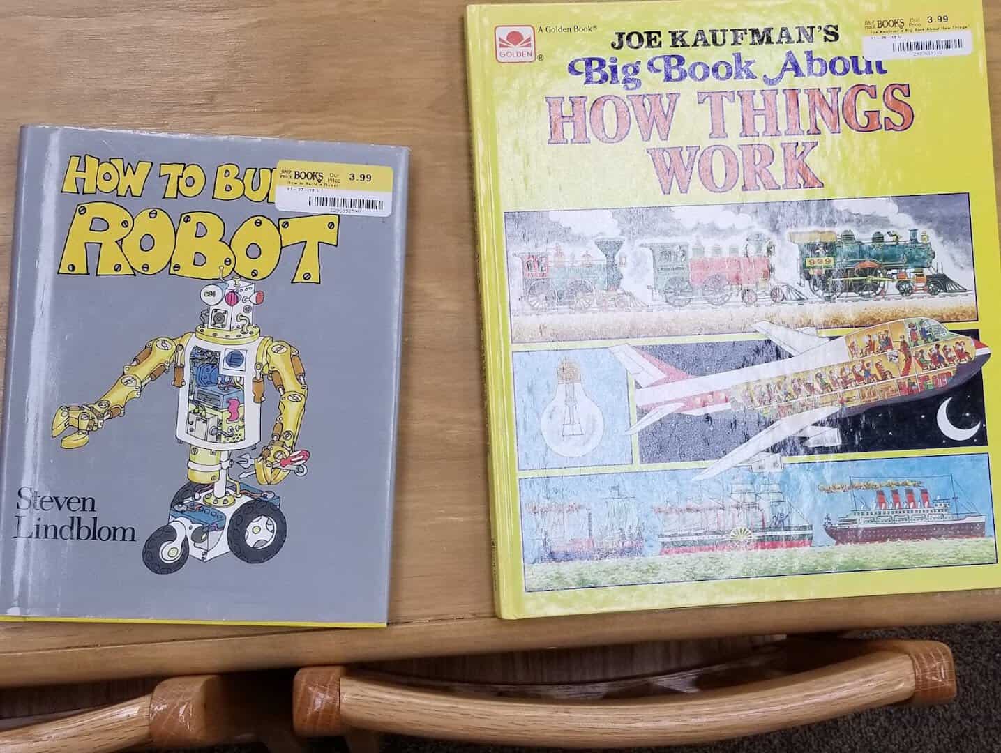 Colorful children's books on display at Half Price Books in Dallas