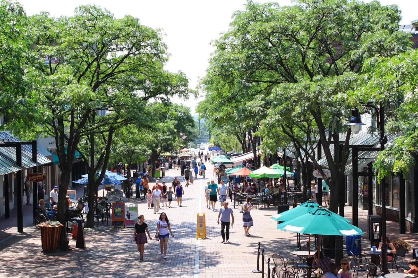 Church Street Marketplace in Burlington, Vermont