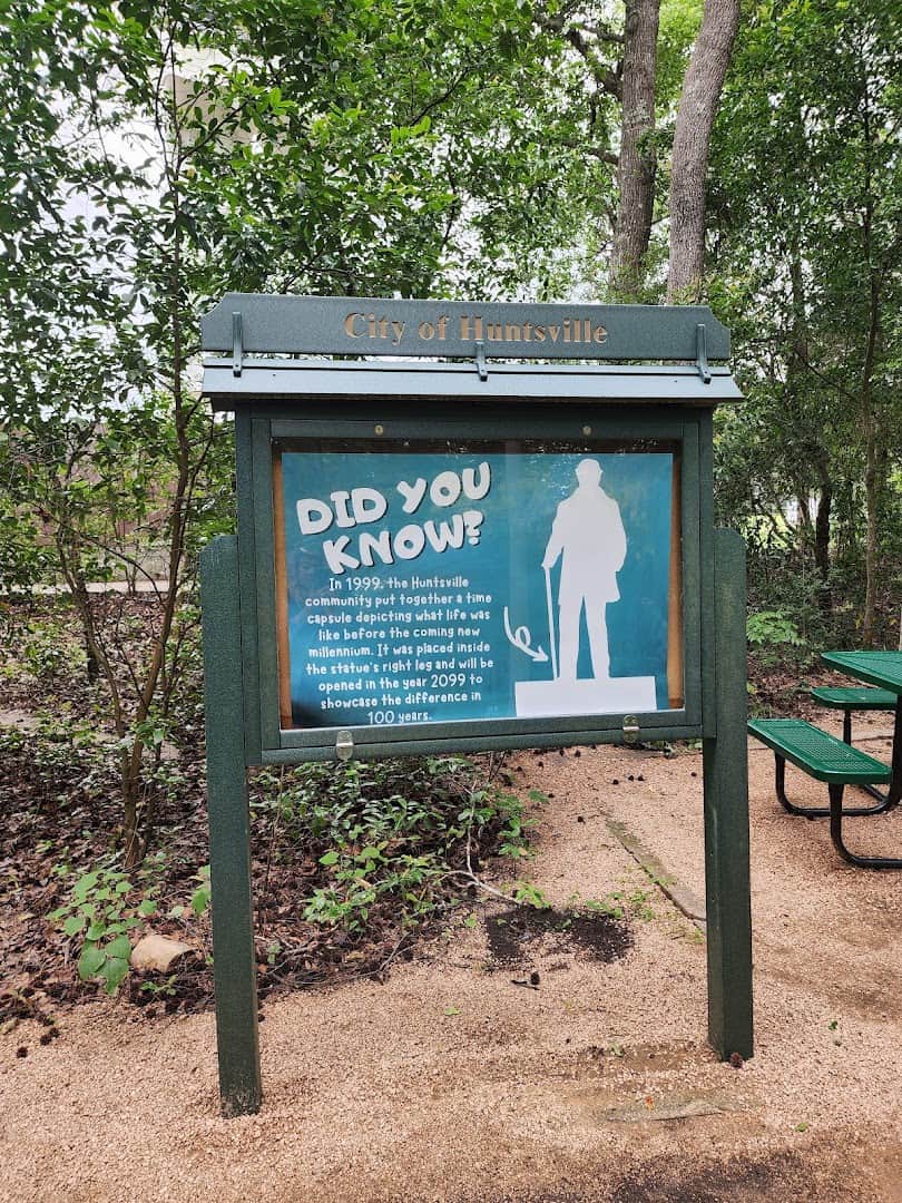 Did You Know sign about the time capsule sealed inside the statue in 1999
