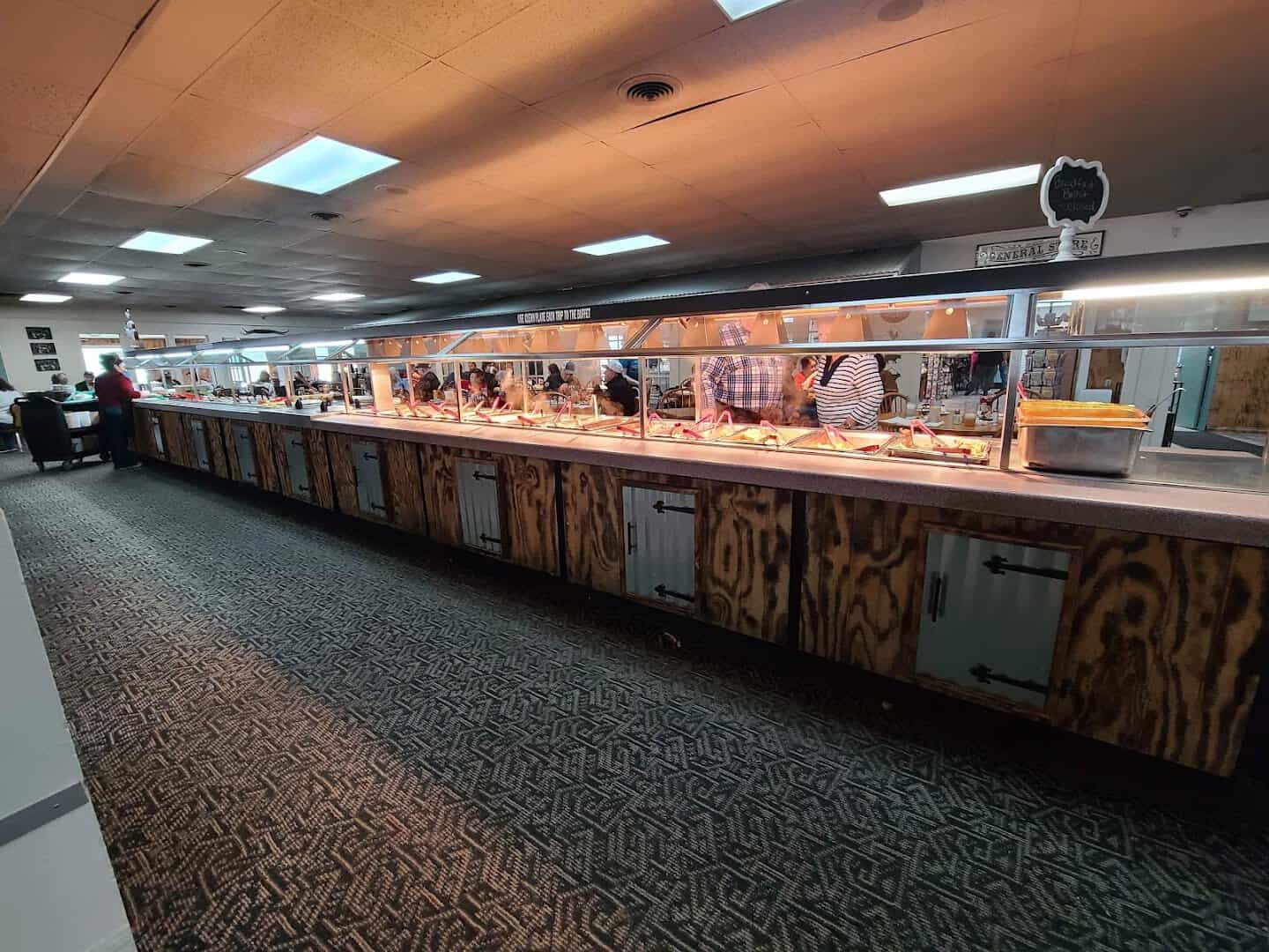 The dining room at Sam's Original Restaurant in Fairfield, Texas
