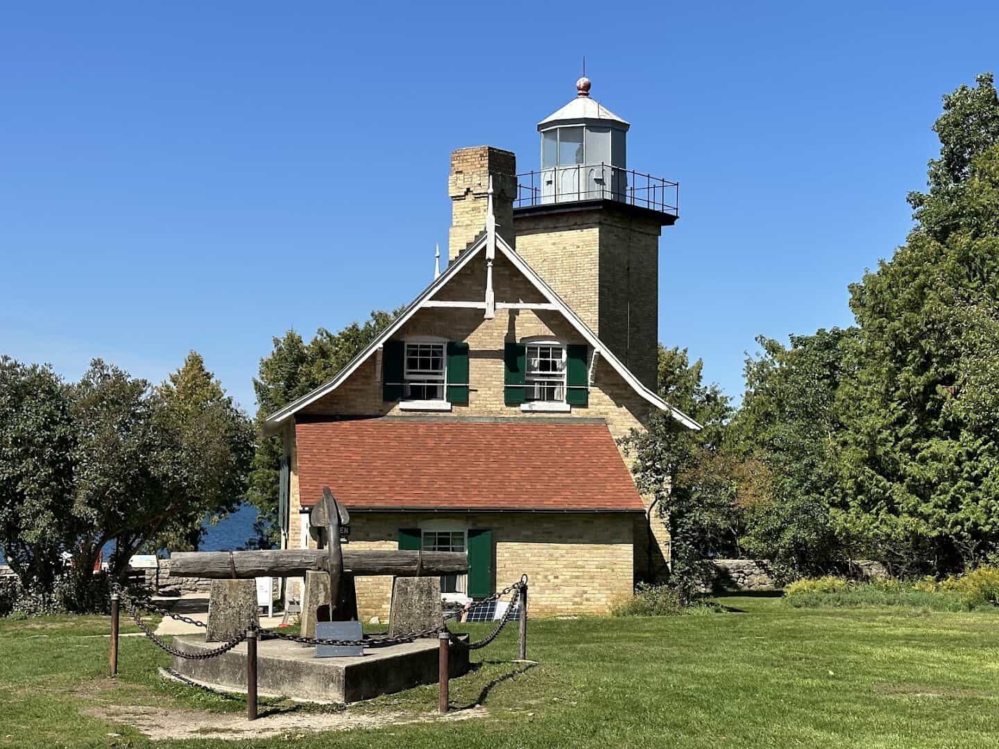Eagle Bluff Lighthouse in Peninsula State Park, Door County, Wisconsin