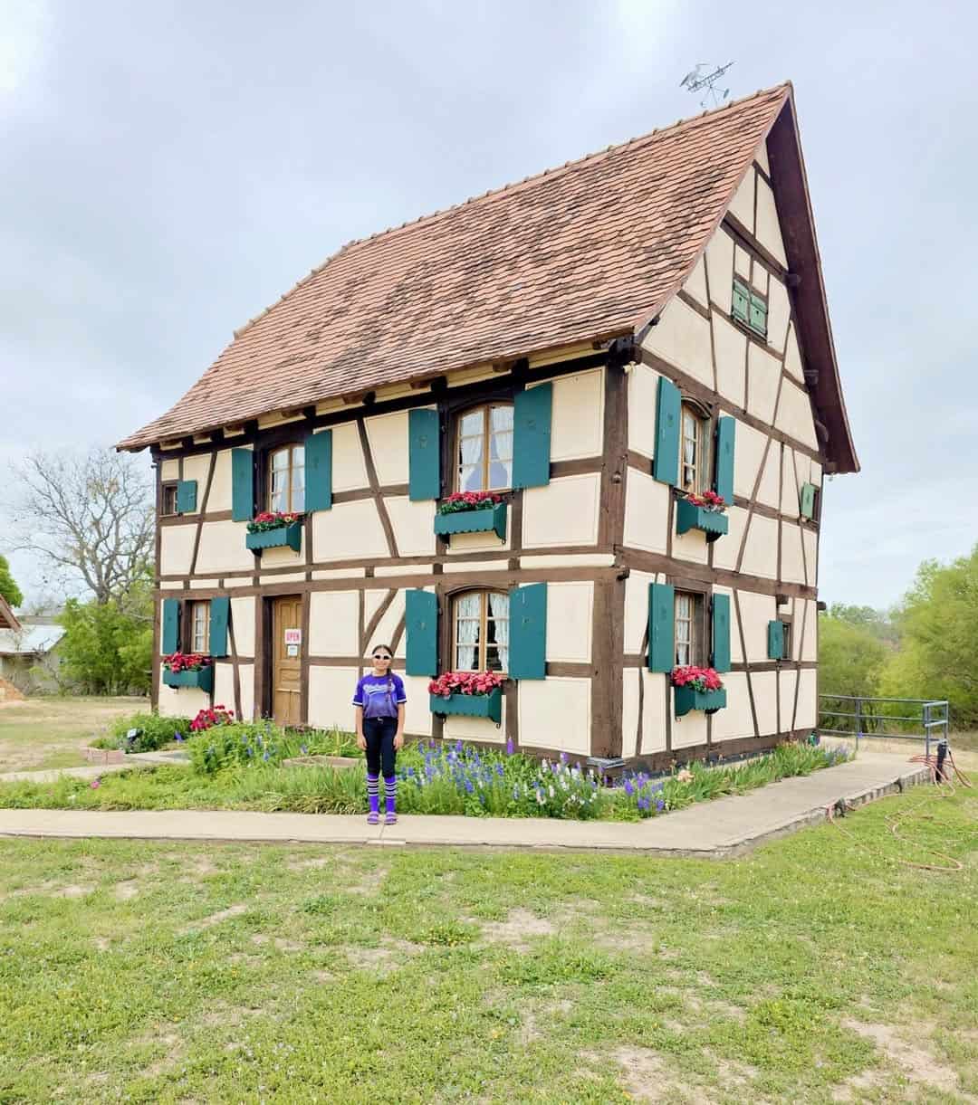 Alsatian fachwerk house in Castroville, Texas