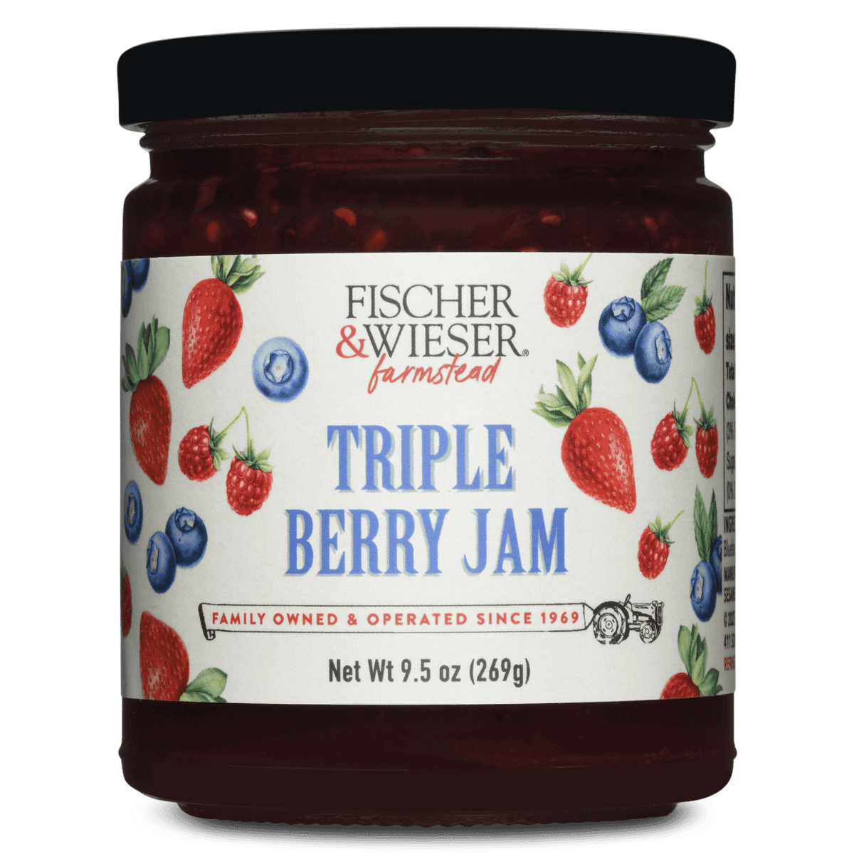 Fischer and Wieser Triple Berry Jam jar at Das Peach Haus