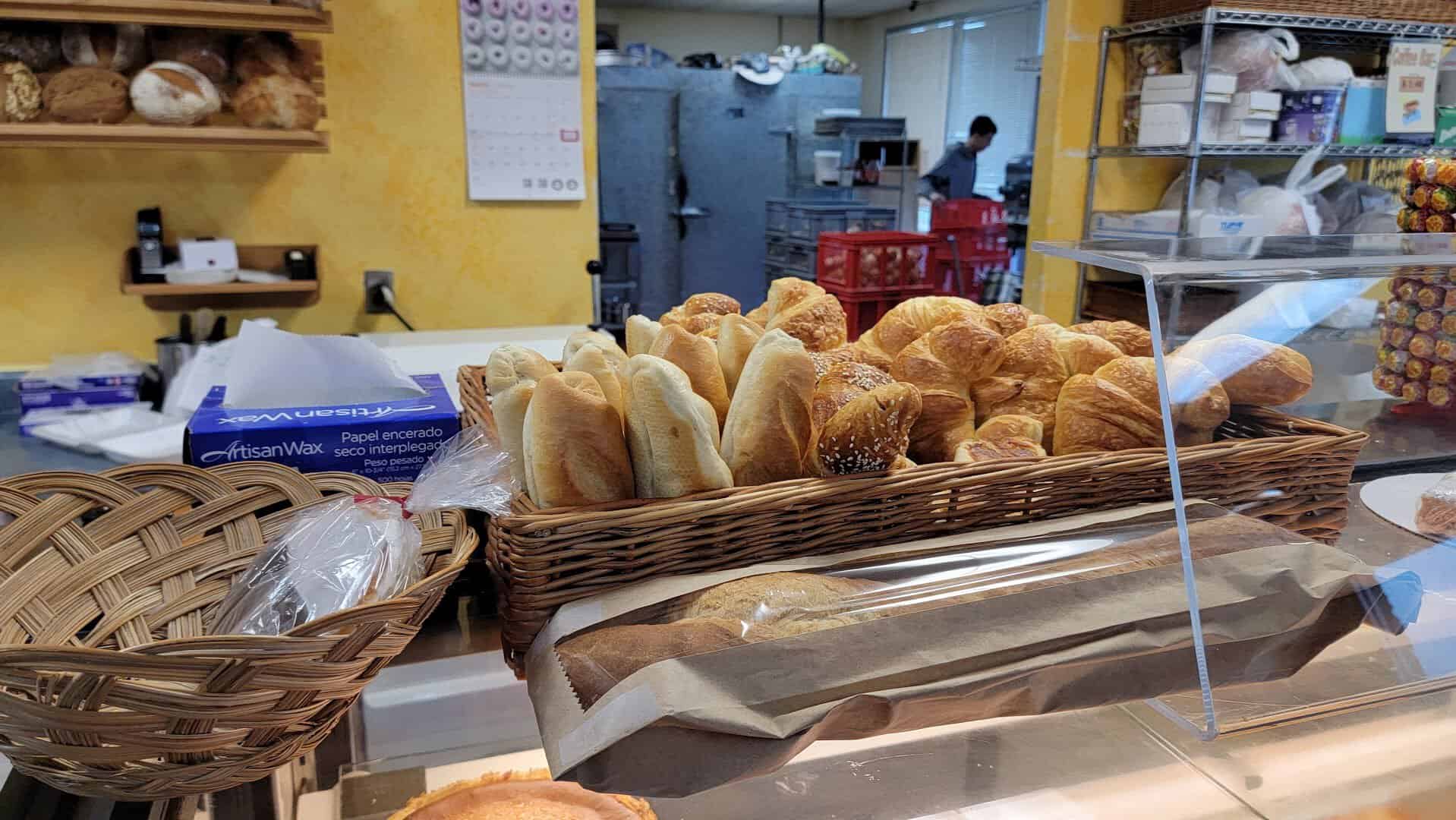 Fresh German rolls and croissants at Pfeifer's German Bakery in Harker Heights