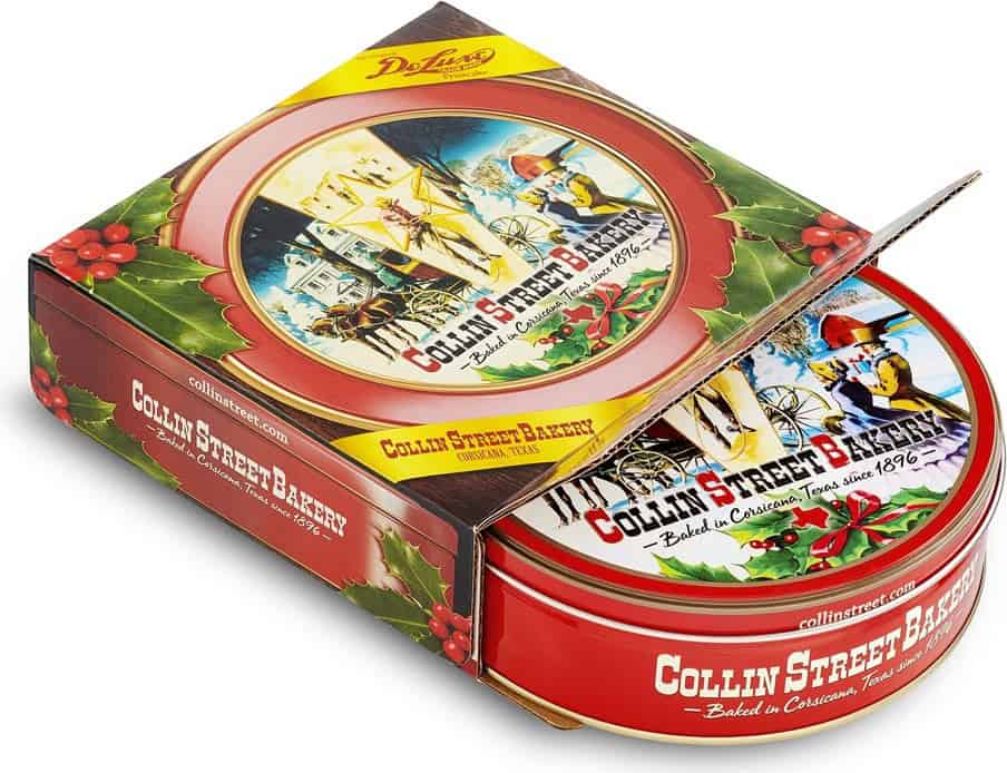 DeLuxe fruitcake packed in a Collin Street Bakery gift box ready to ship