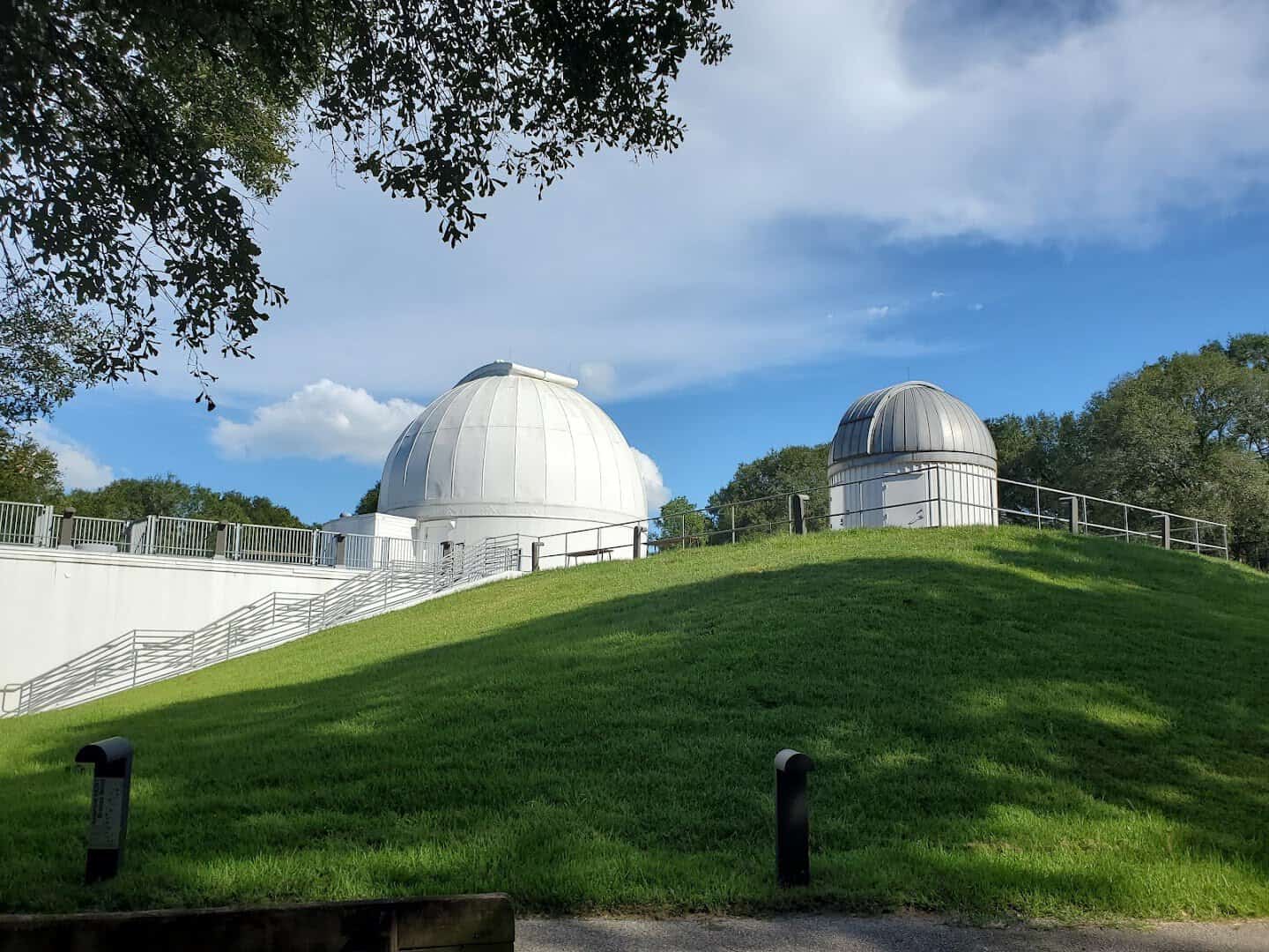 The George Observatory domes at Brazos Bend State Park, Texas