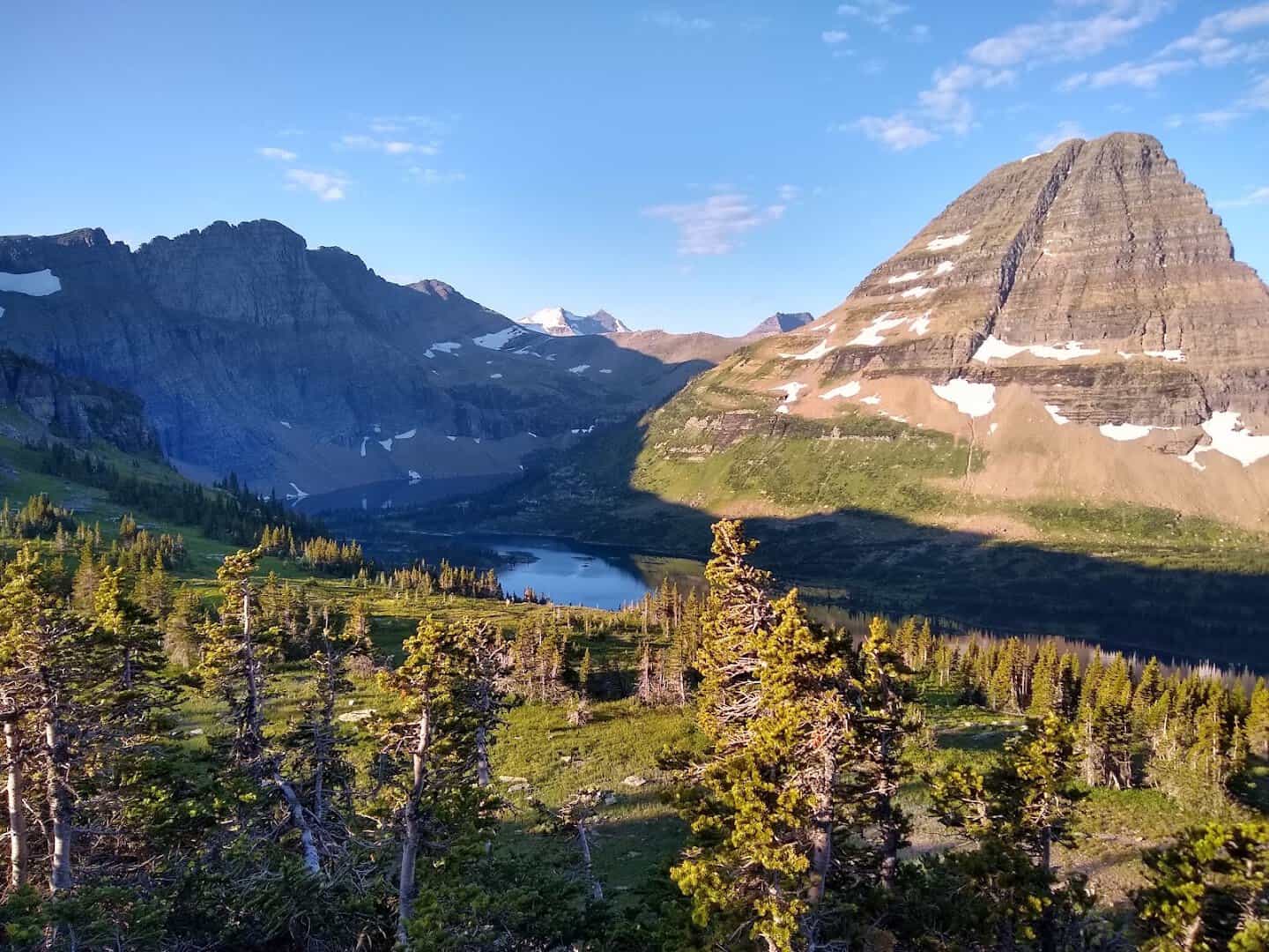 Hidden Lake and Bearhat Mountain in Glacier National Park, Montana