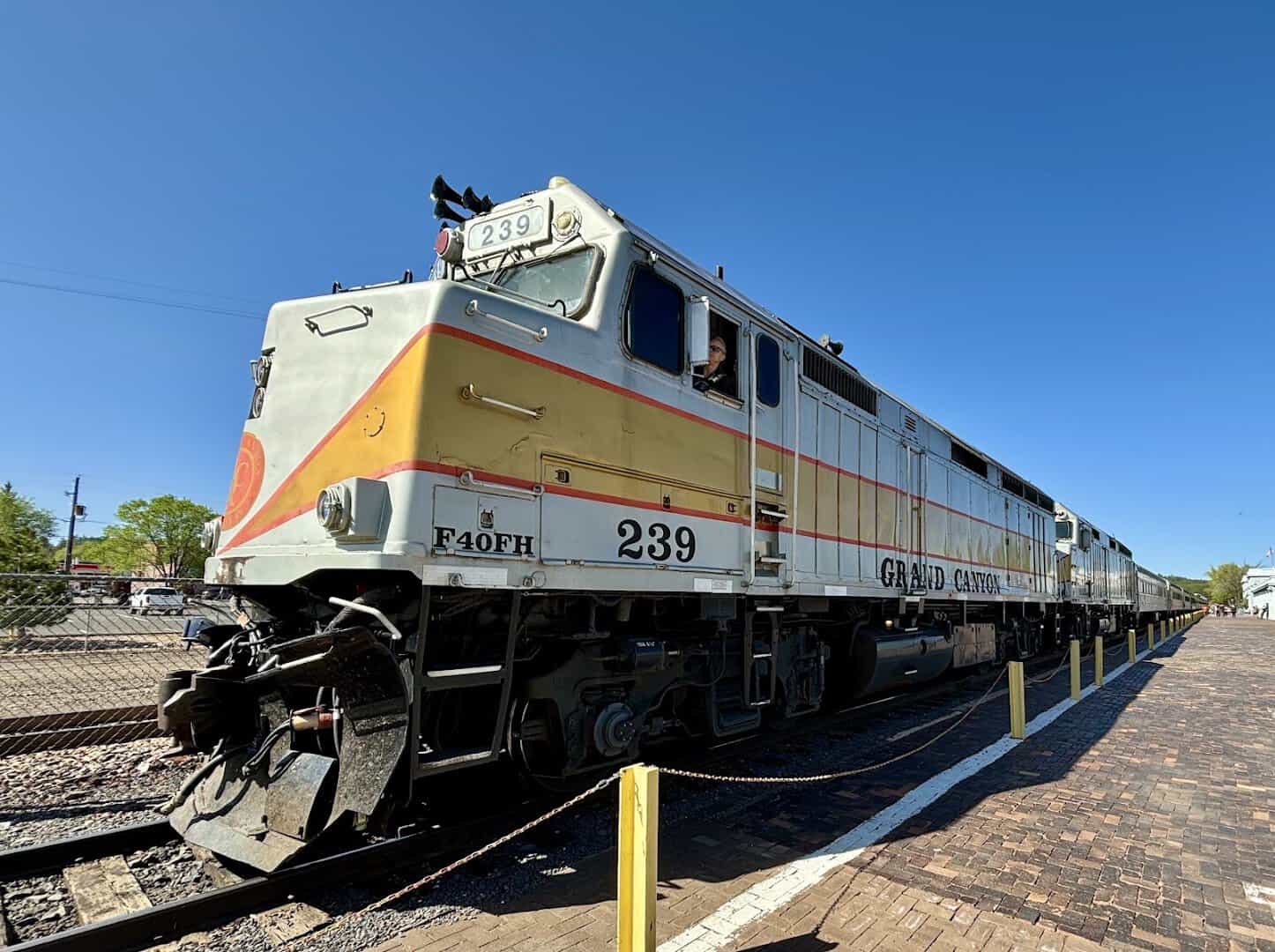 Grand Canyon Railway locomotive at Williams, Arizona