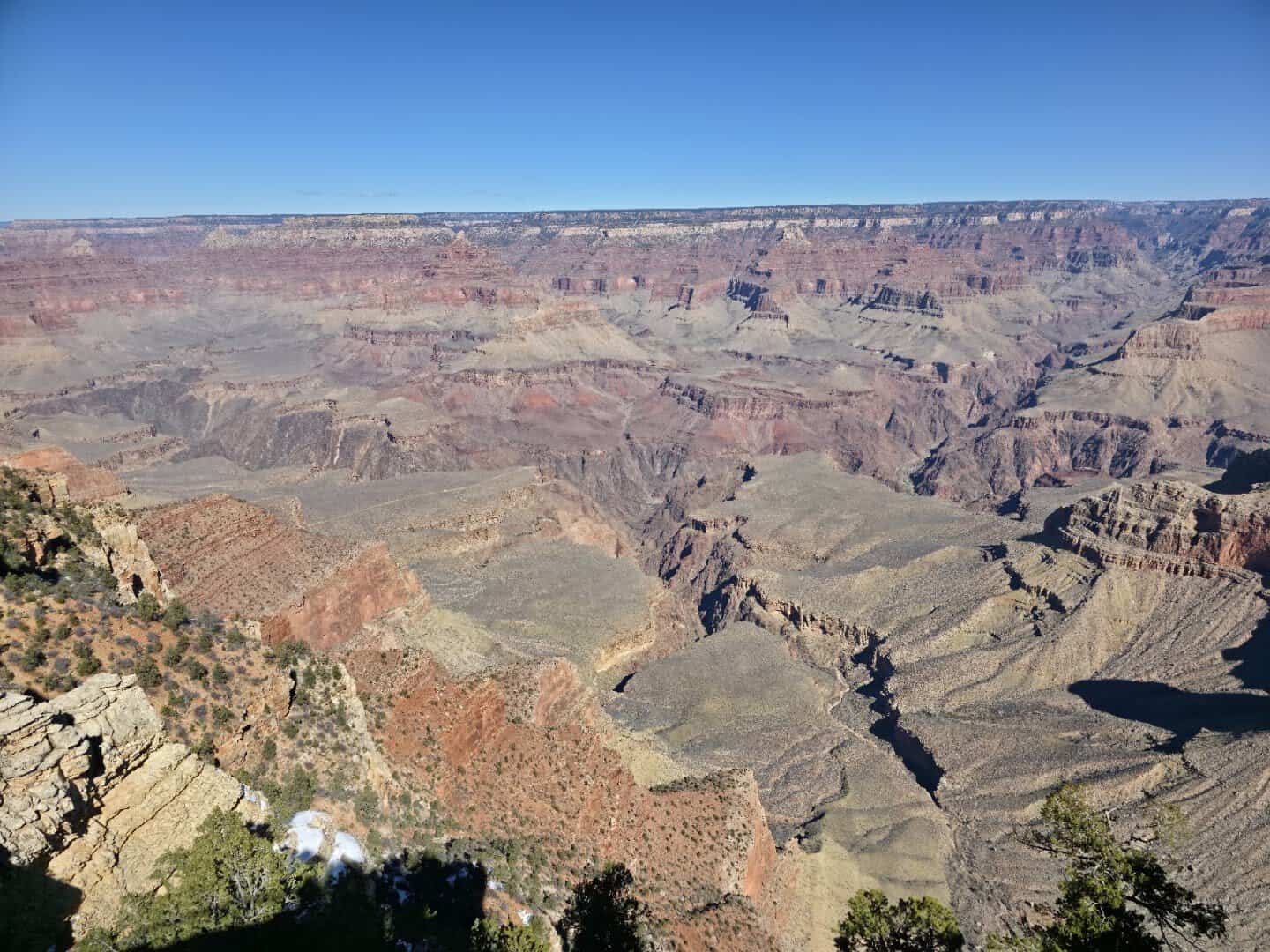 Expansive South Rim view of Grand Canyon National Park, Arizona