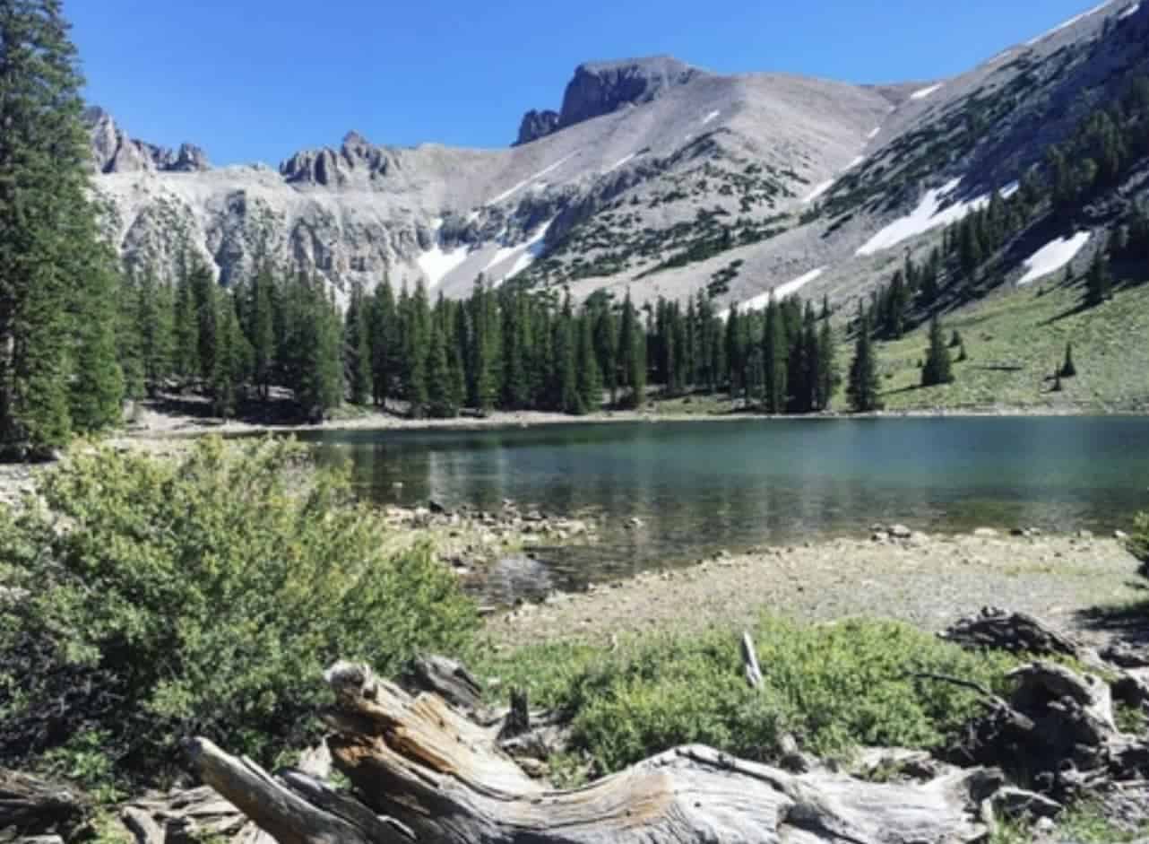 Alpine lake below Wheeler Peak, Great Basin National Park, Nevada