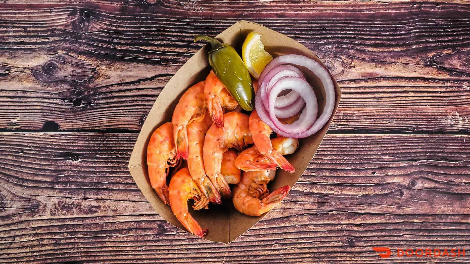 Grilled Gulf shrimp platter at Snoopy's Pier in Corpus Christi