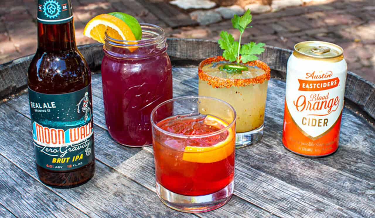 Fresh-squeezed margaritas and cold drinks at the Gristmill River Restaurant and Bar