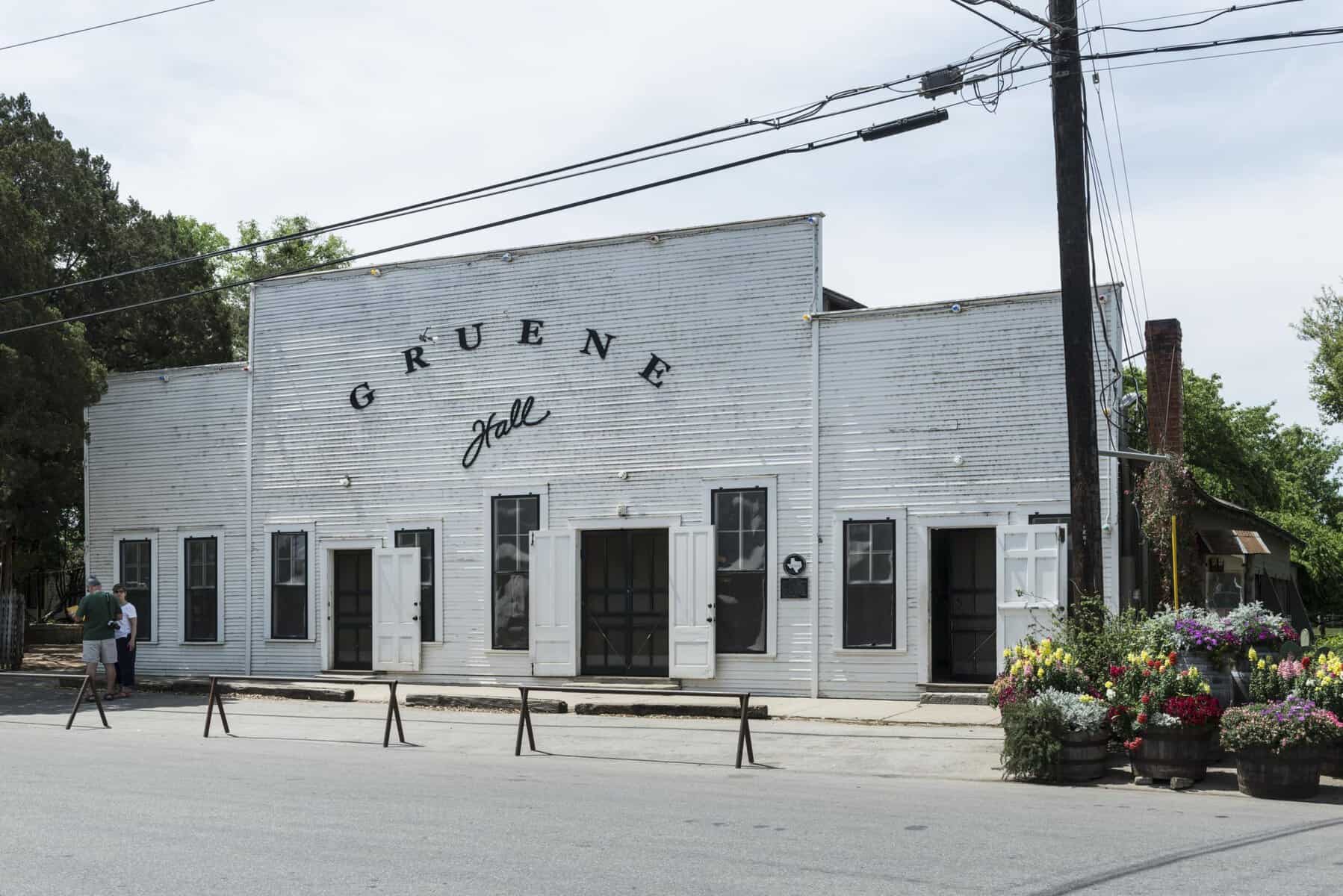 Historic Gruene Hall dance hall in Gruene, Texas