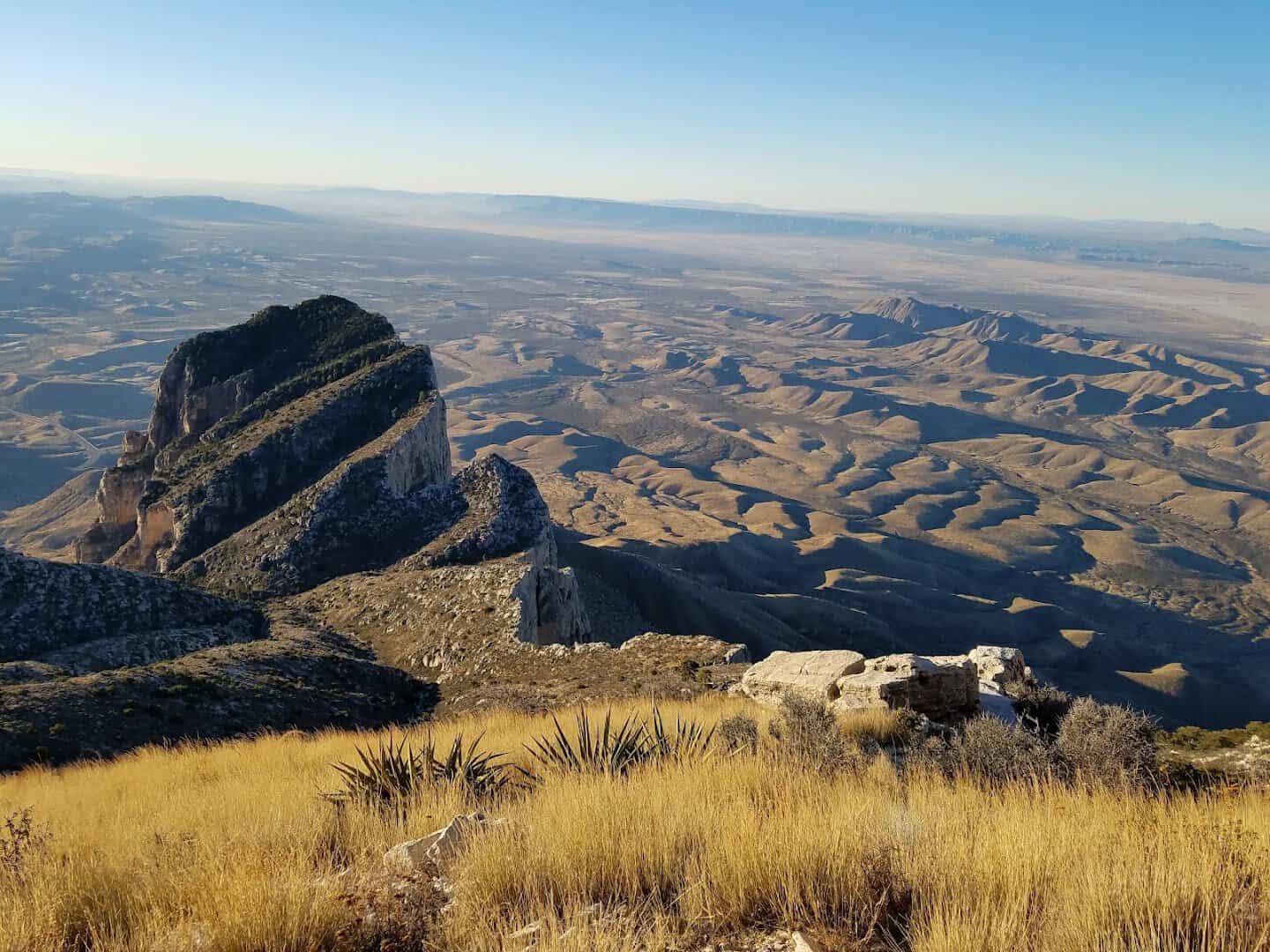 El Capitan rising above the desert at Guadalupe Mountains National Park, Texas