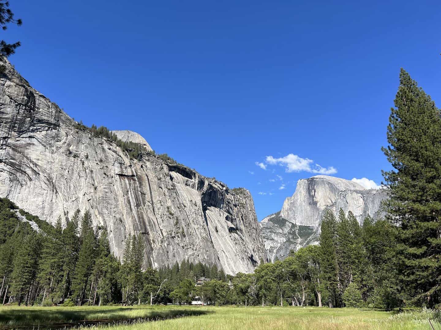 Half Dome rising over Yosemite Valley, California