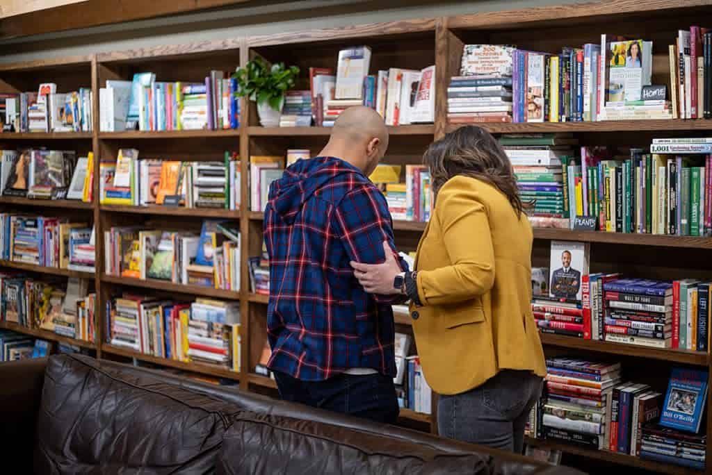 Inside the Intermission Bookshop in downtown Brownwood, Texas