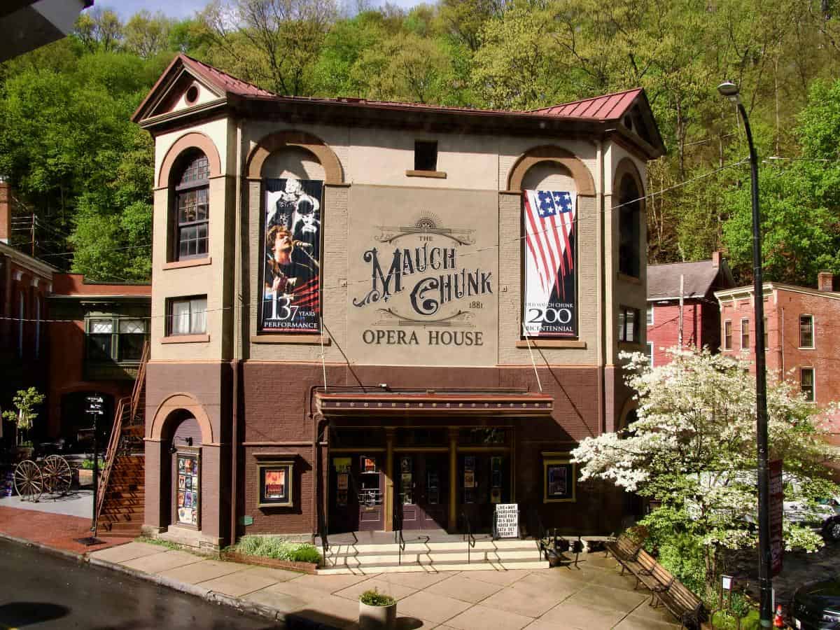 Mauch Chunk Opera House in downtown Jim Thorpe, Pennsylvania
