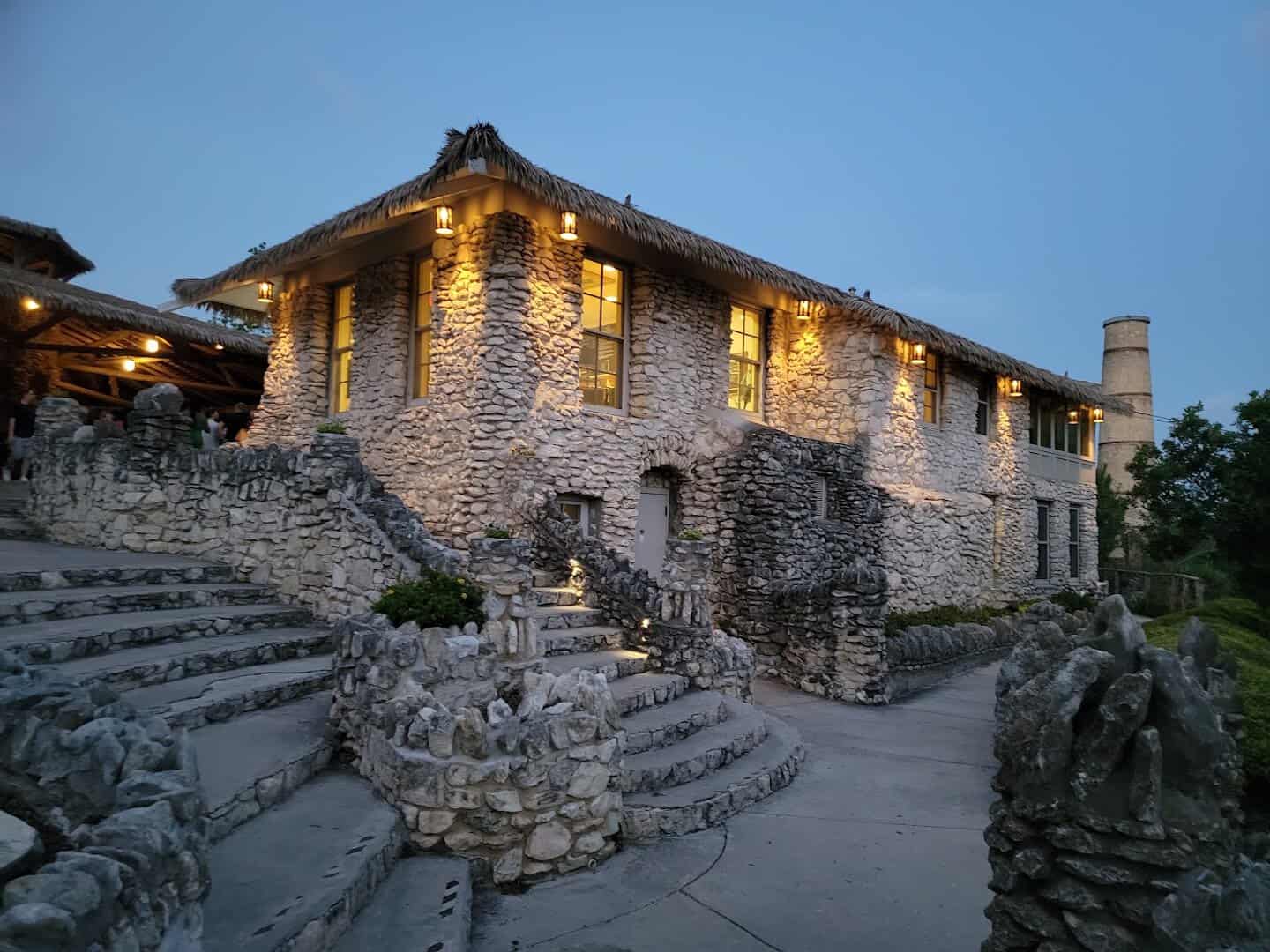 The historic Jingu House cafe building at the Japanese Tea Garden in San Antonio
