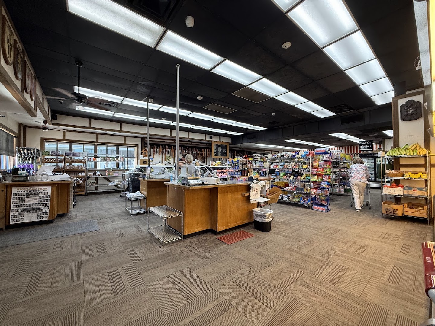 Interior of the old-world European market at Kuby's Sausage House in Dallas