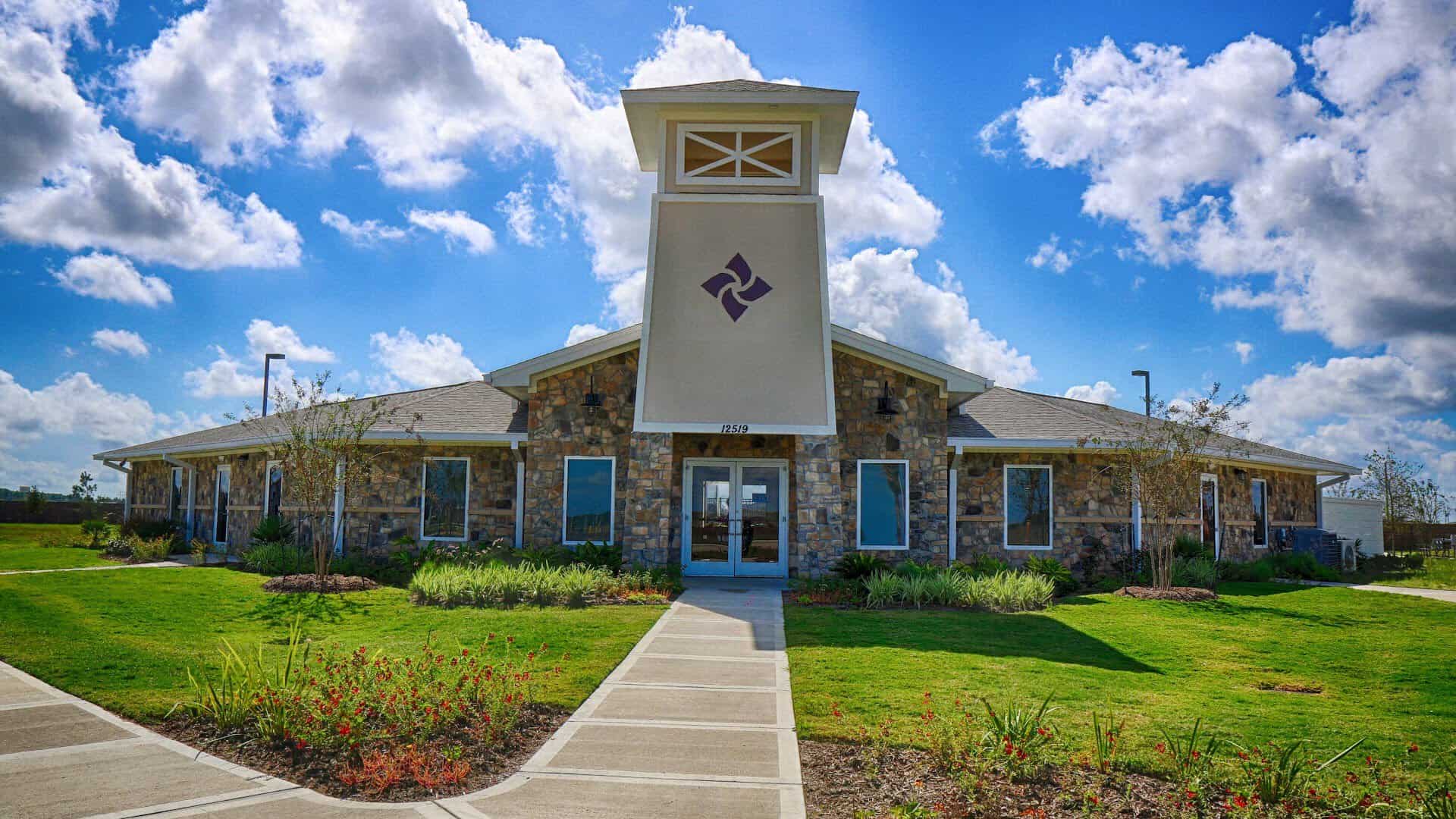 The amenity center clubhouse at Lago Mar in Texas City